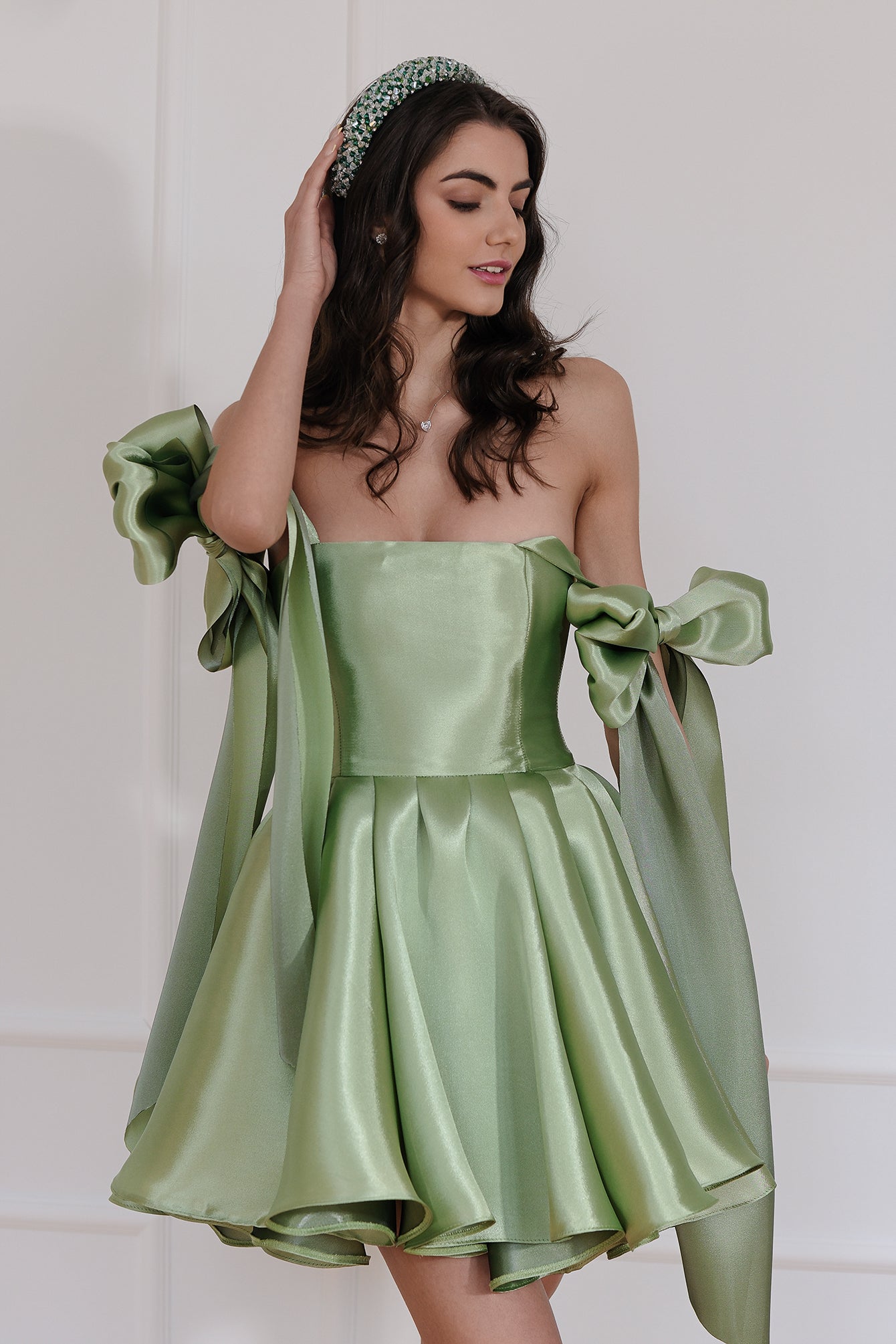 Cocktail dress in green: Princess Blossom Cocktail dress in green: Princess Blossom