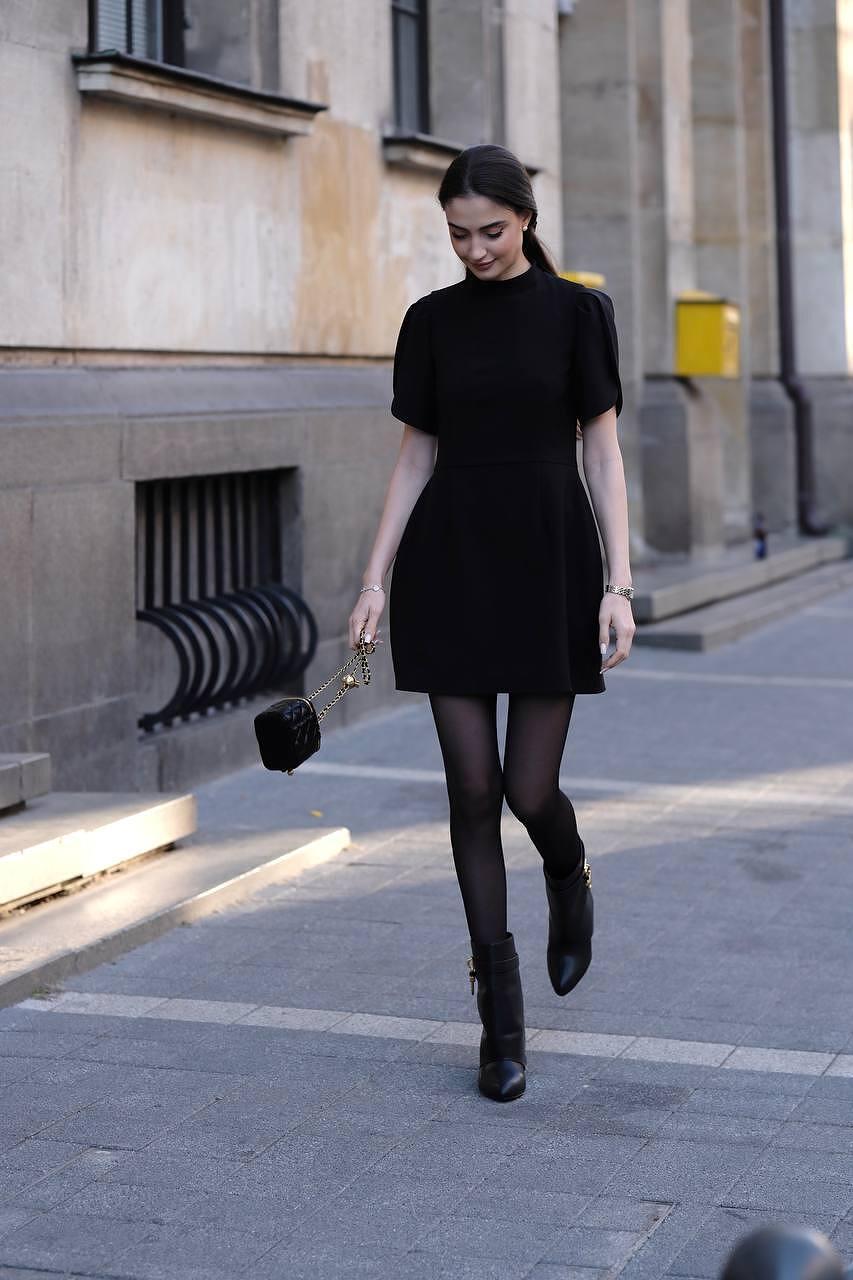 Minimalist black dress: Zoey