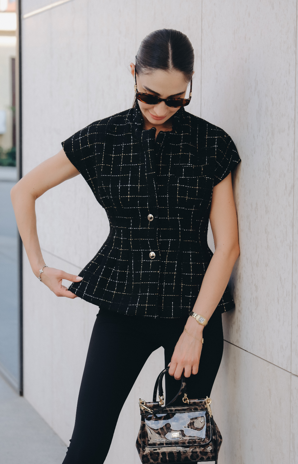 Checkered jacket/vest: Halo