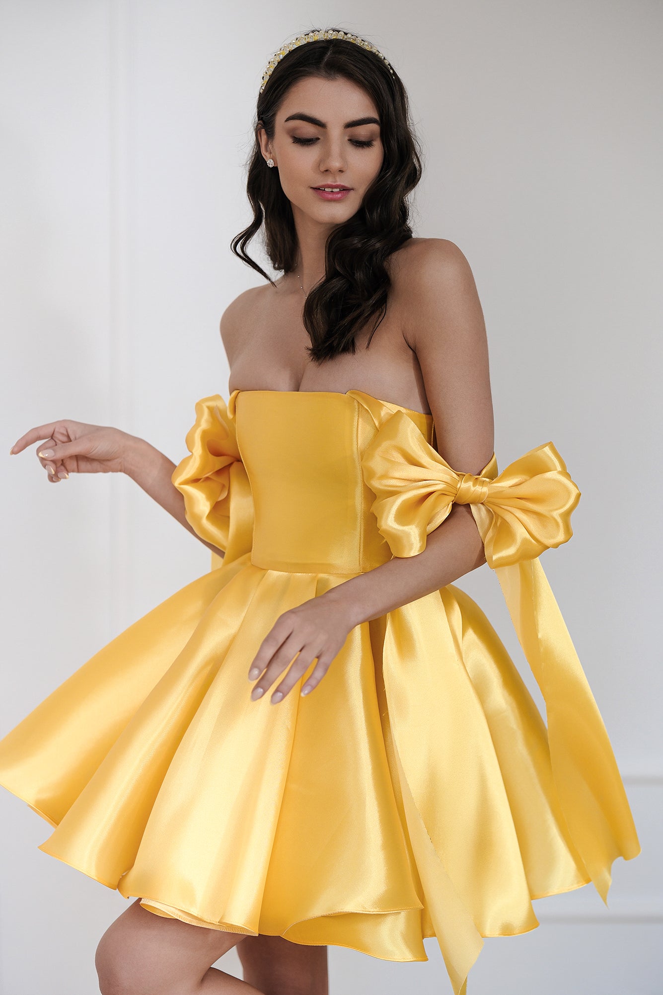 Cocktail dress in yellow: Princess Blossom 