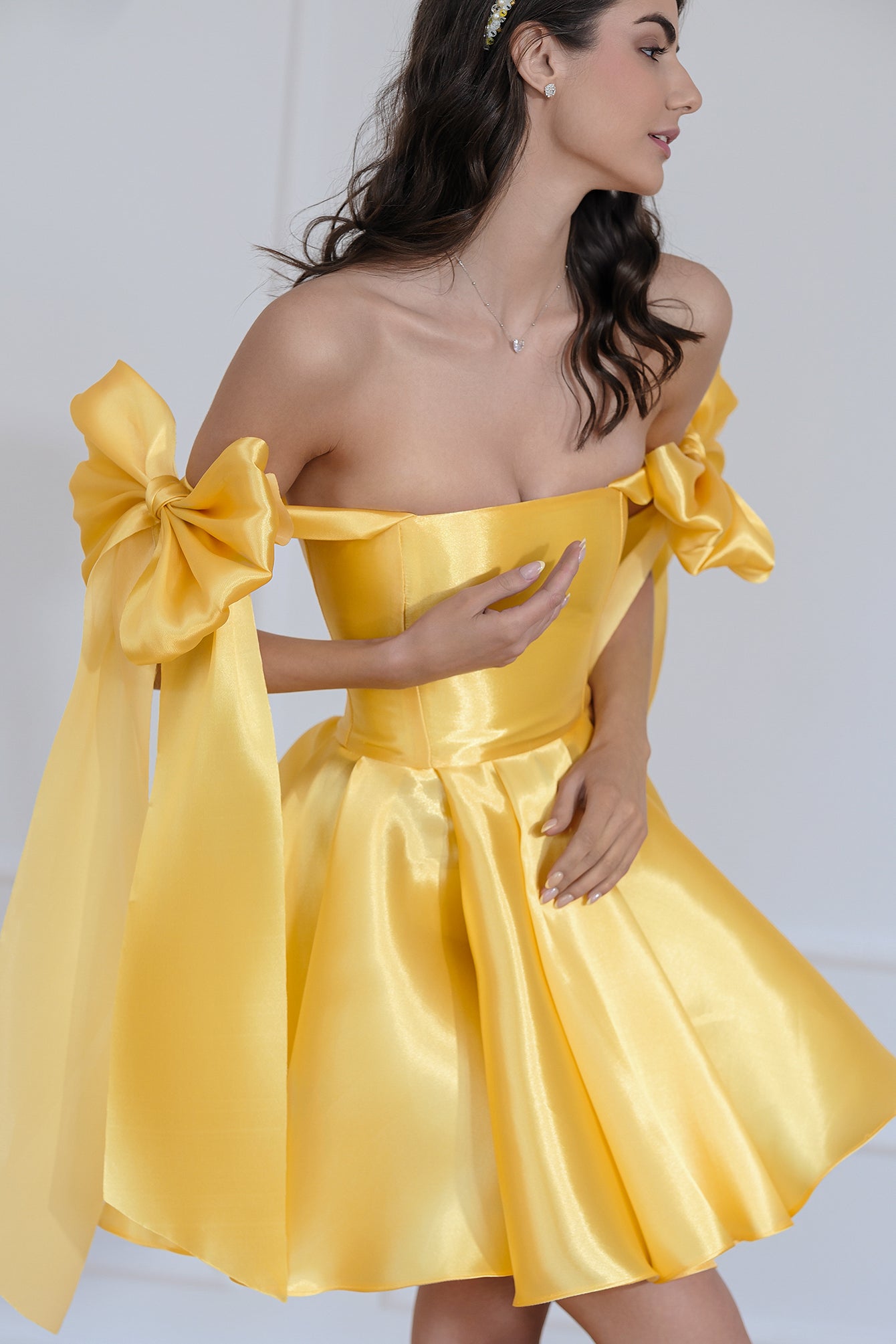 Cocktail dress in yellow: Princess Blossom 