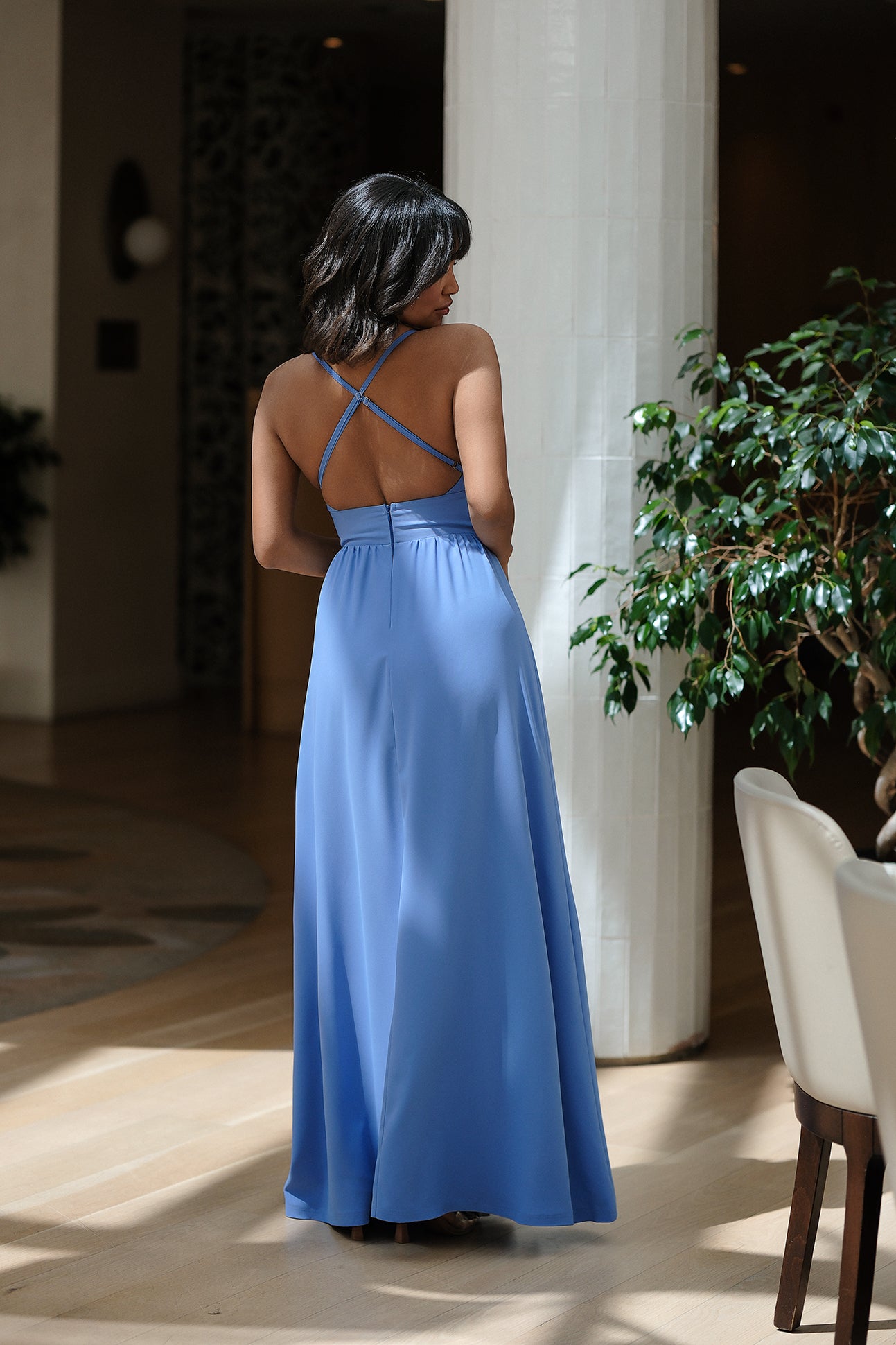 Stylish dress in blue: Clara