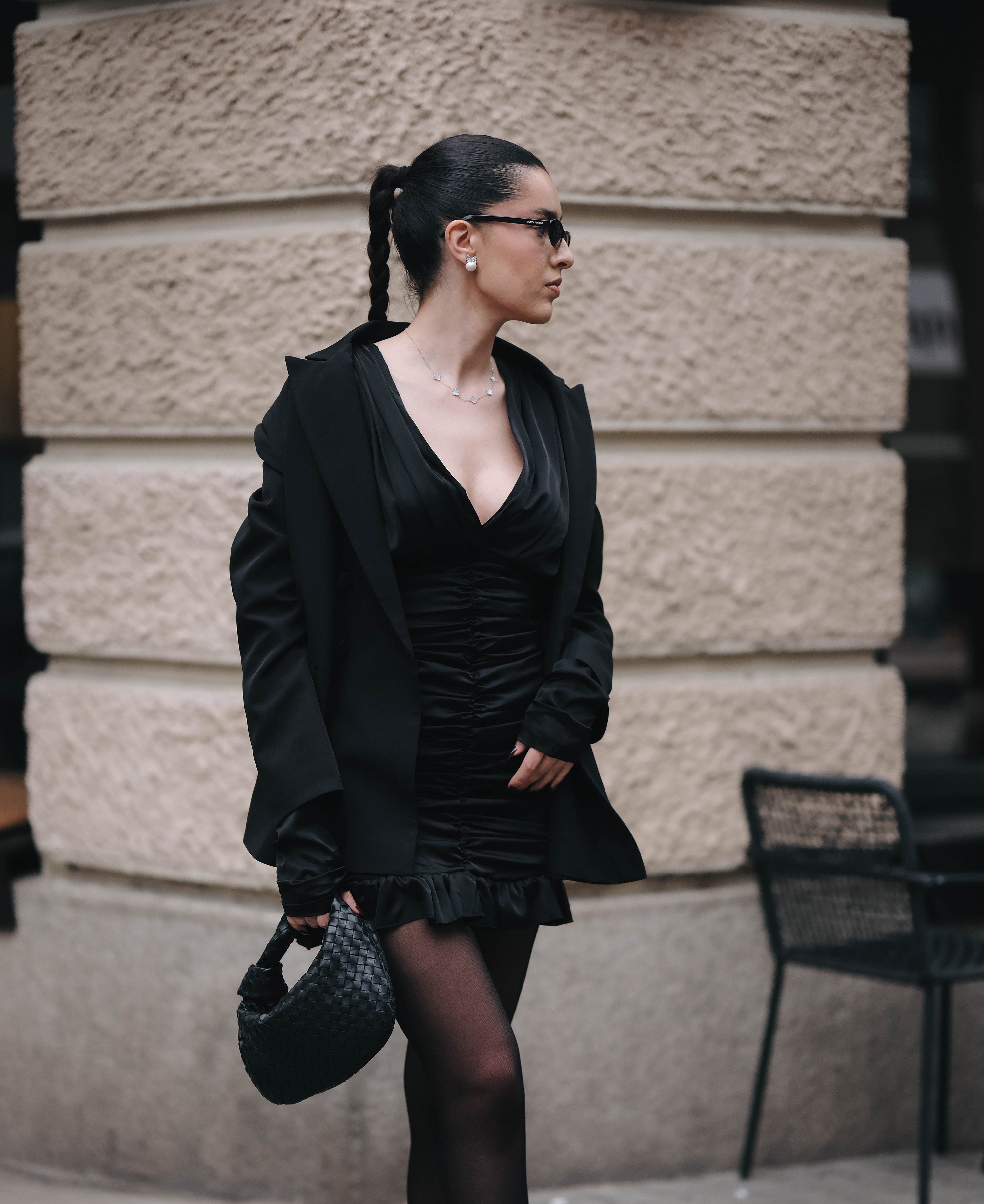 Satin dress: Silvia