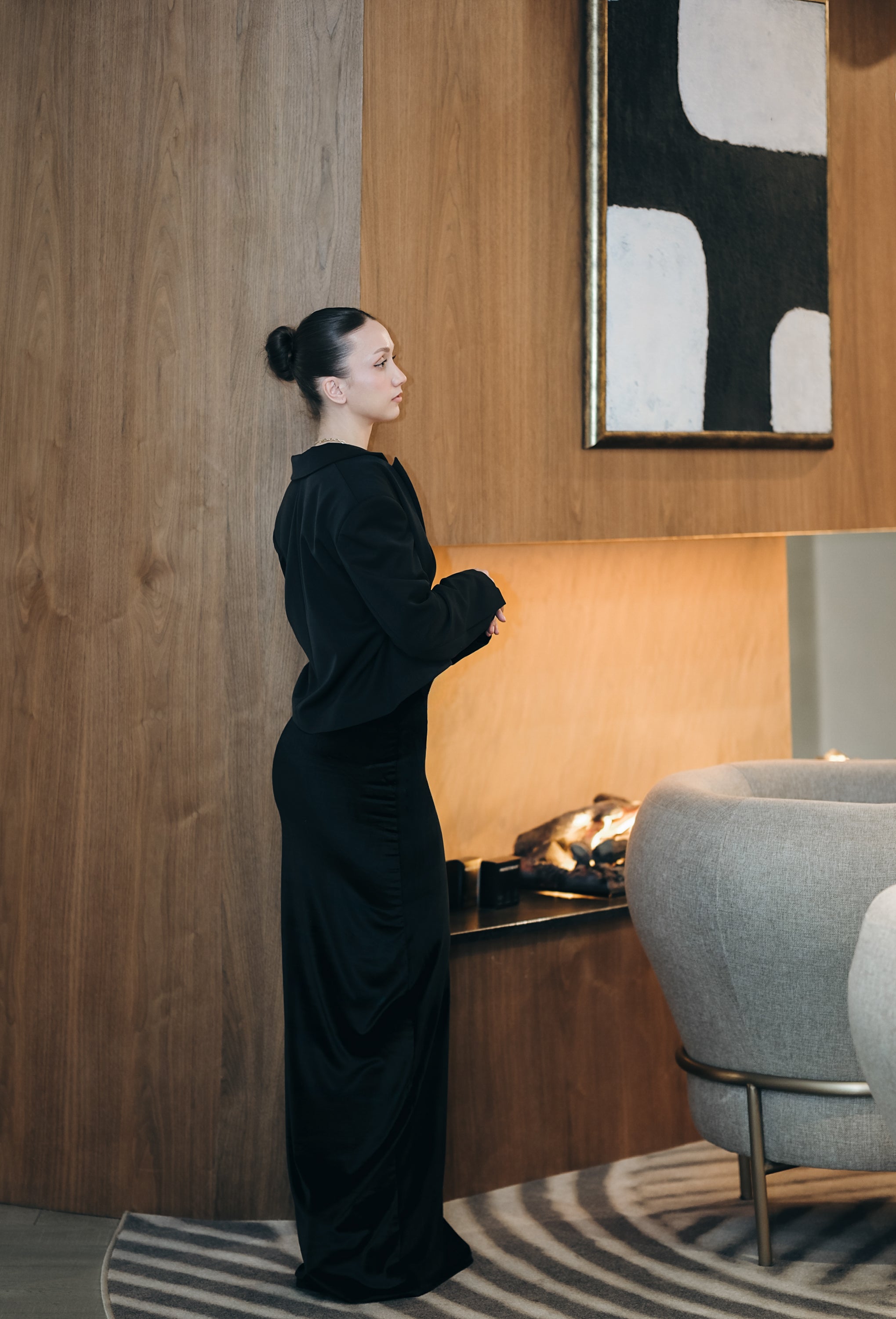 Рокля по тялото с оформящ ефект: Kadiffe Black