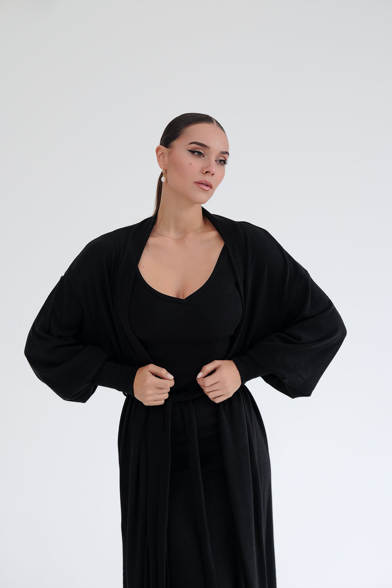 Рокля и жилетка в черно: Amoria Soft