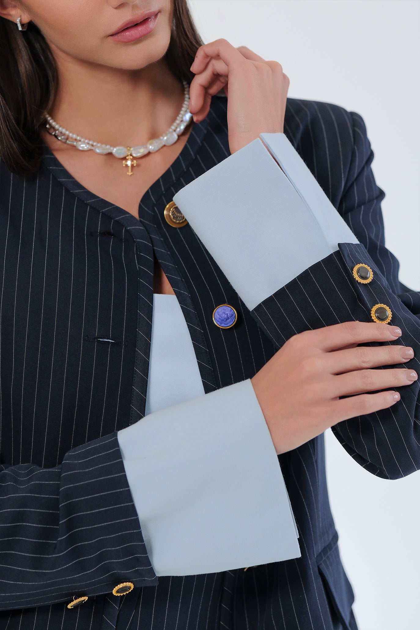 Сако с маншети в тъмносиньо: Atanasia