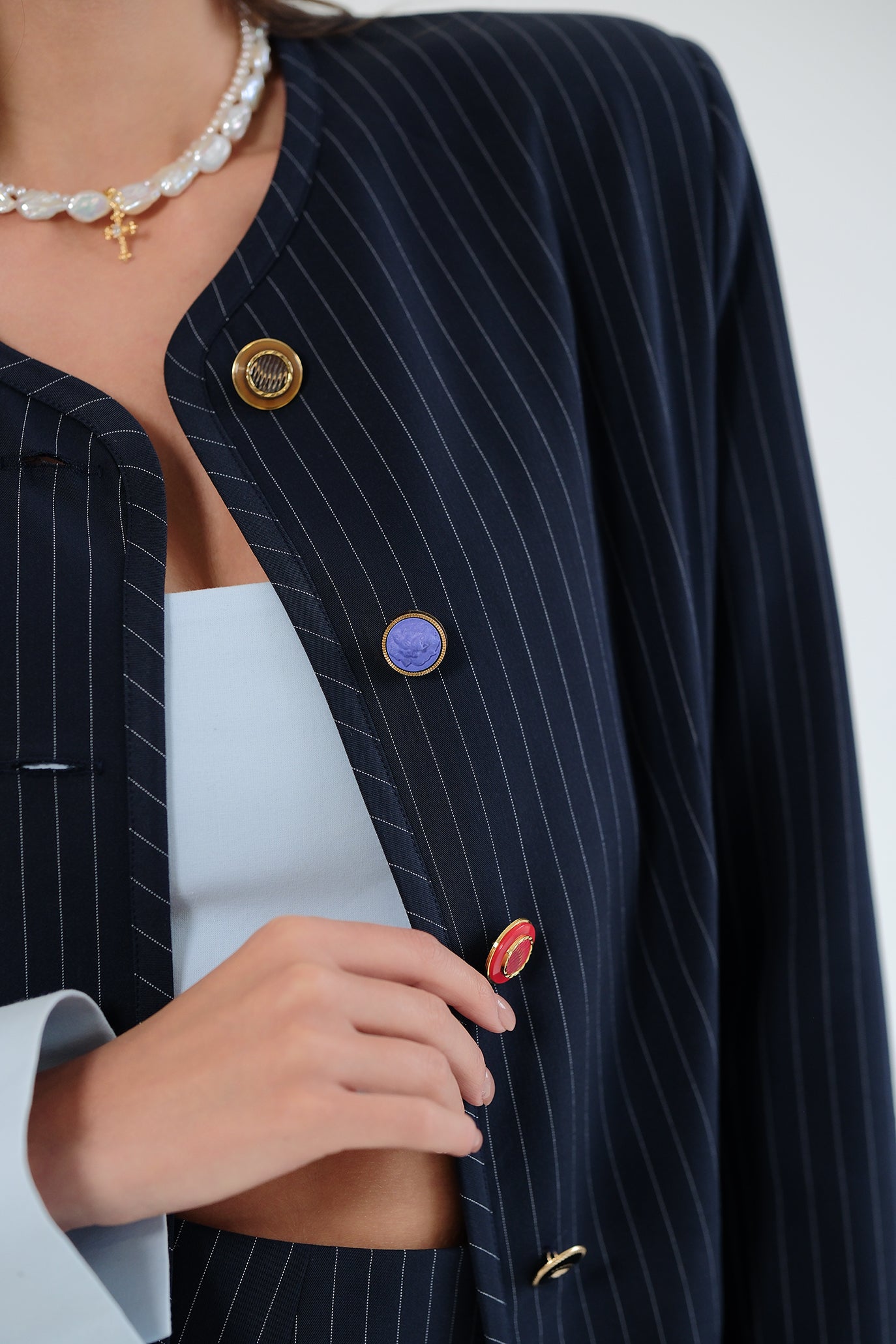 Сако с маншети в тъмносиньо: Atanasia