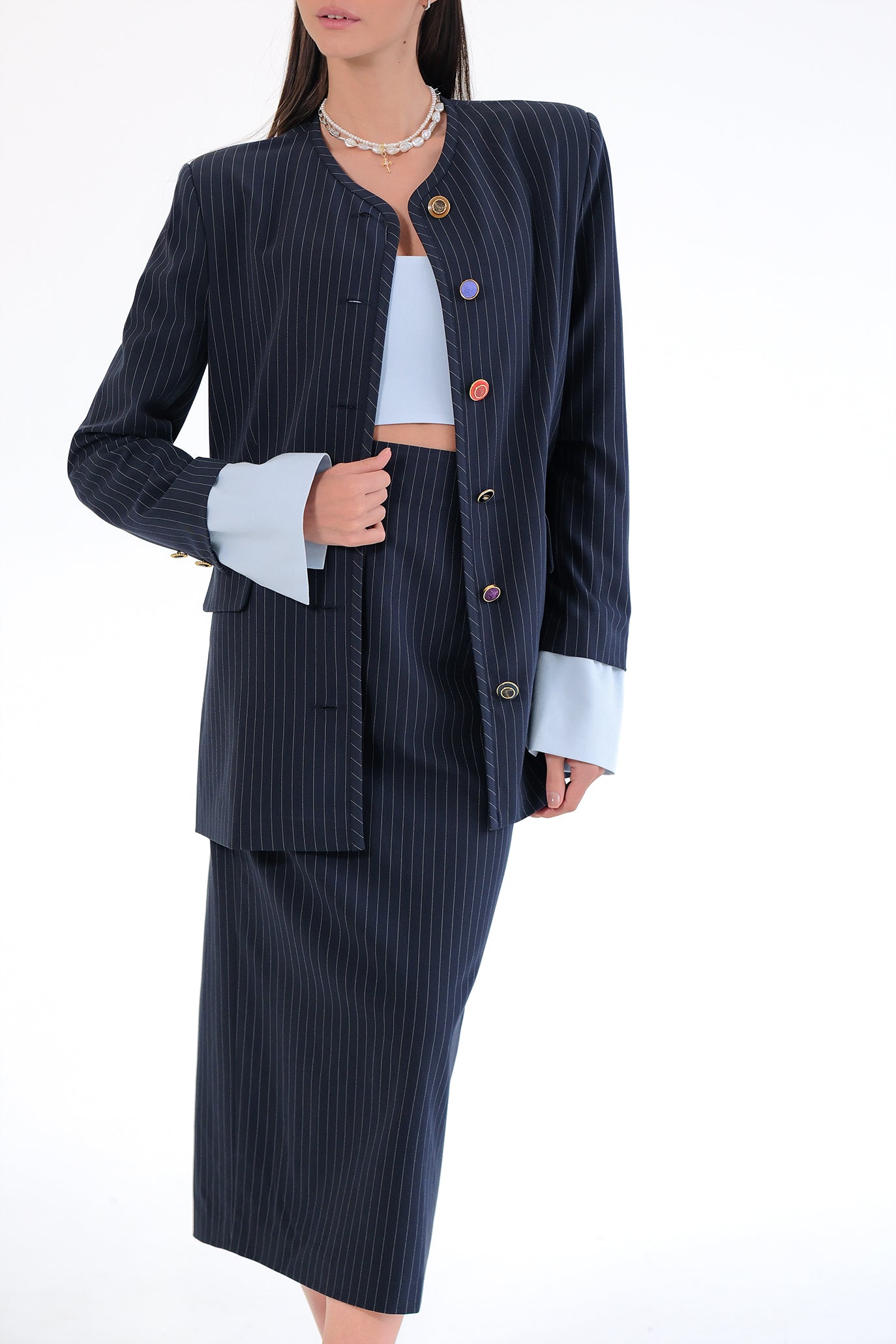 Сако с маншети в тъмносиньо: Atanasia