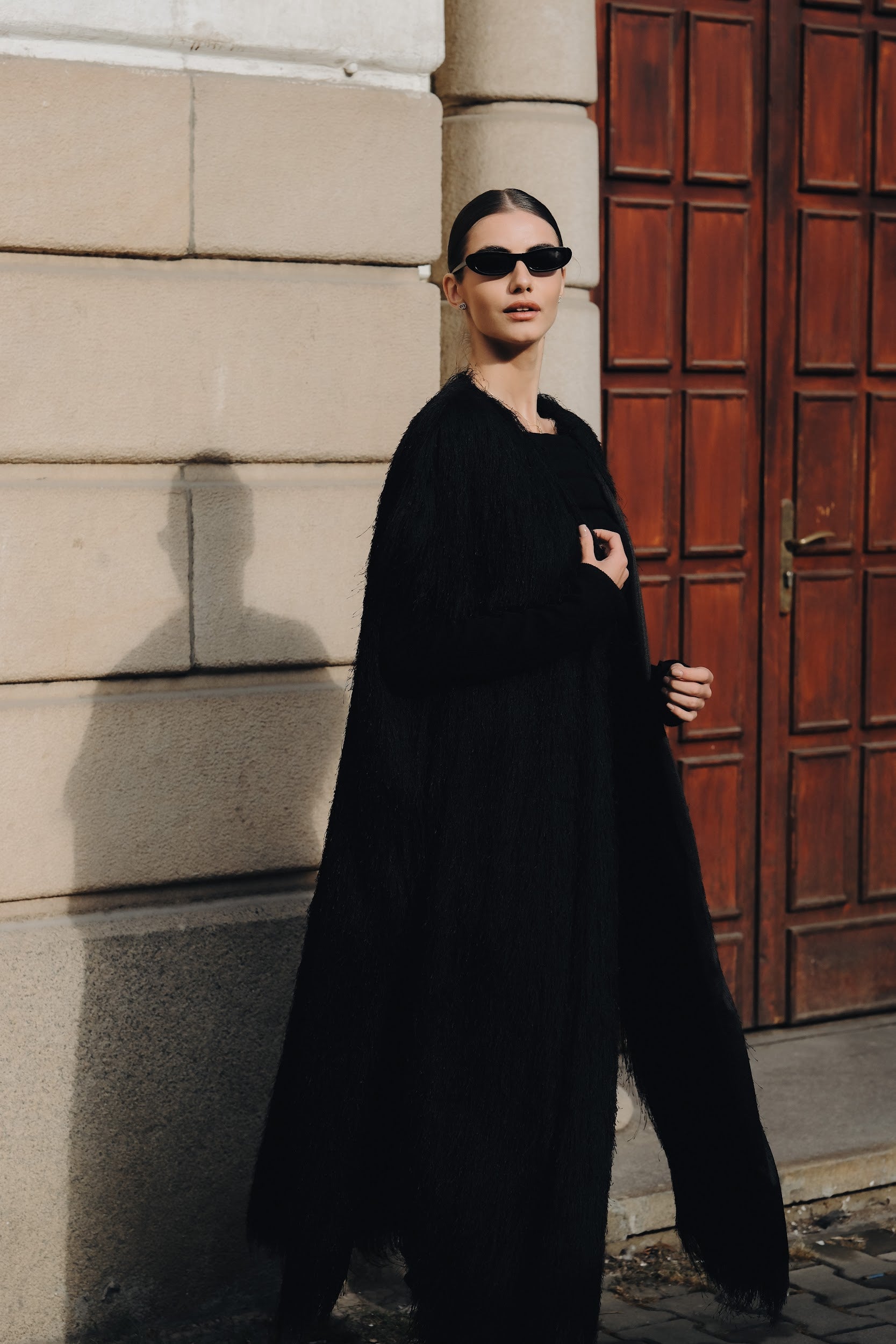 Елек/жилетка от ресни в черно: Eveline