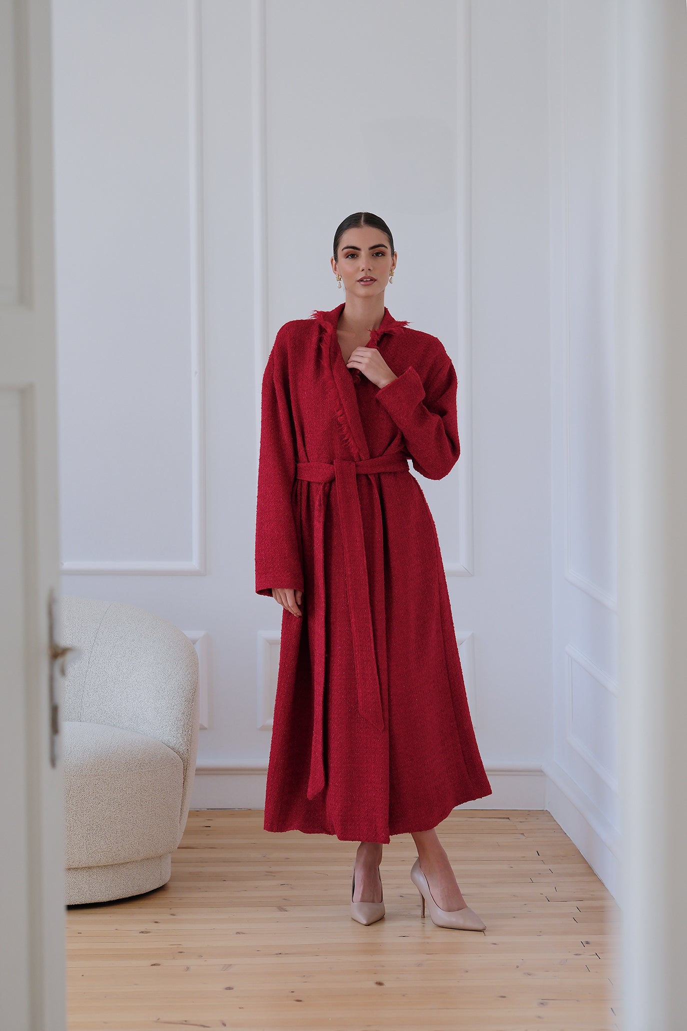 Дълга жилетка в червено: Aliseth