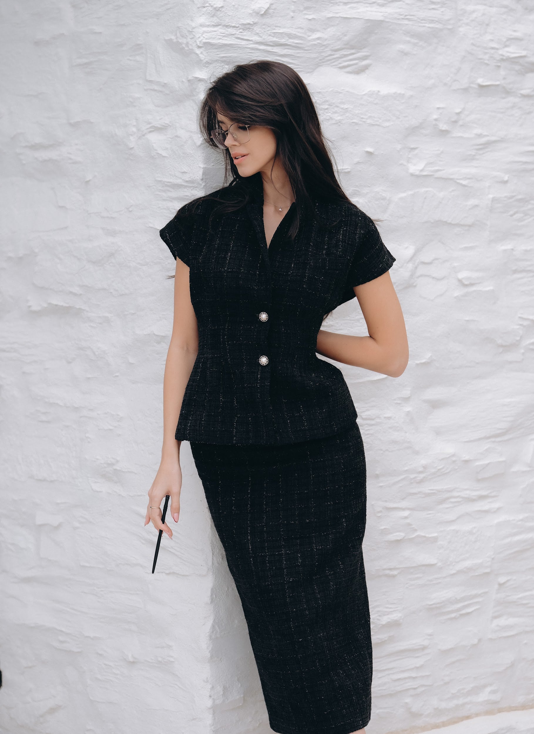 Сако / елек с десен: Halo Black