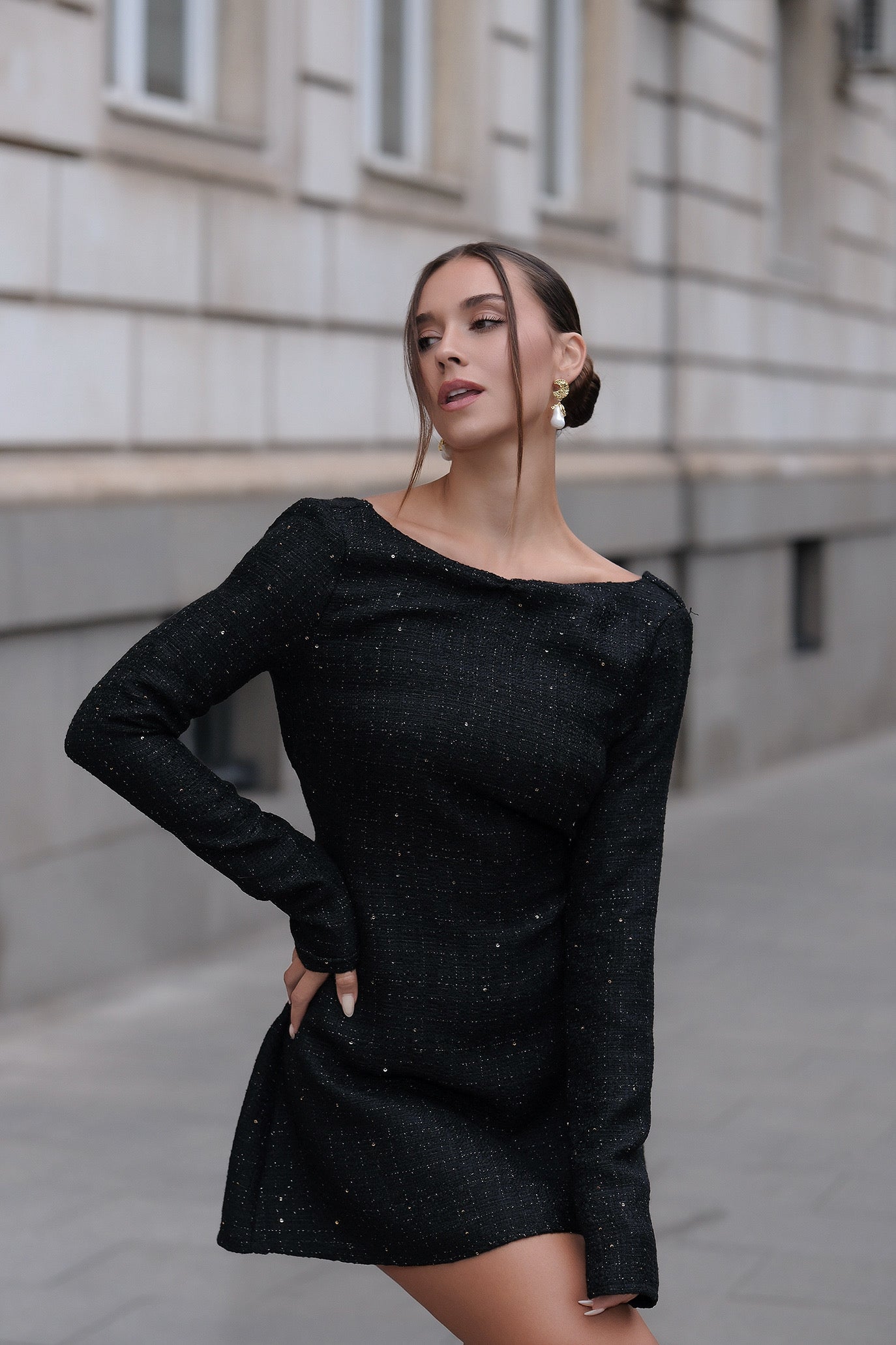 Висящи обеци с луна: Salma