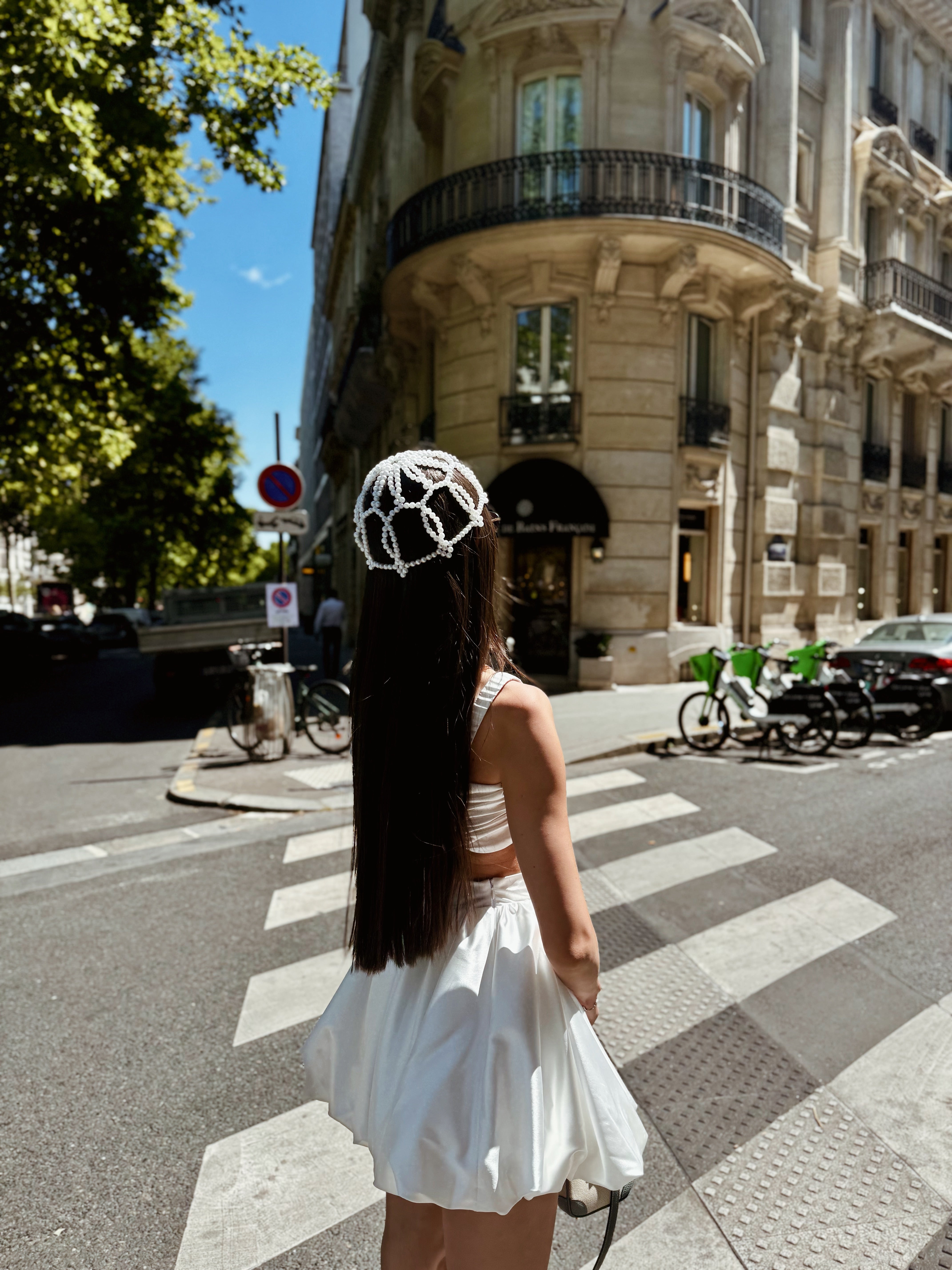 Two-piece set in white: Luxira