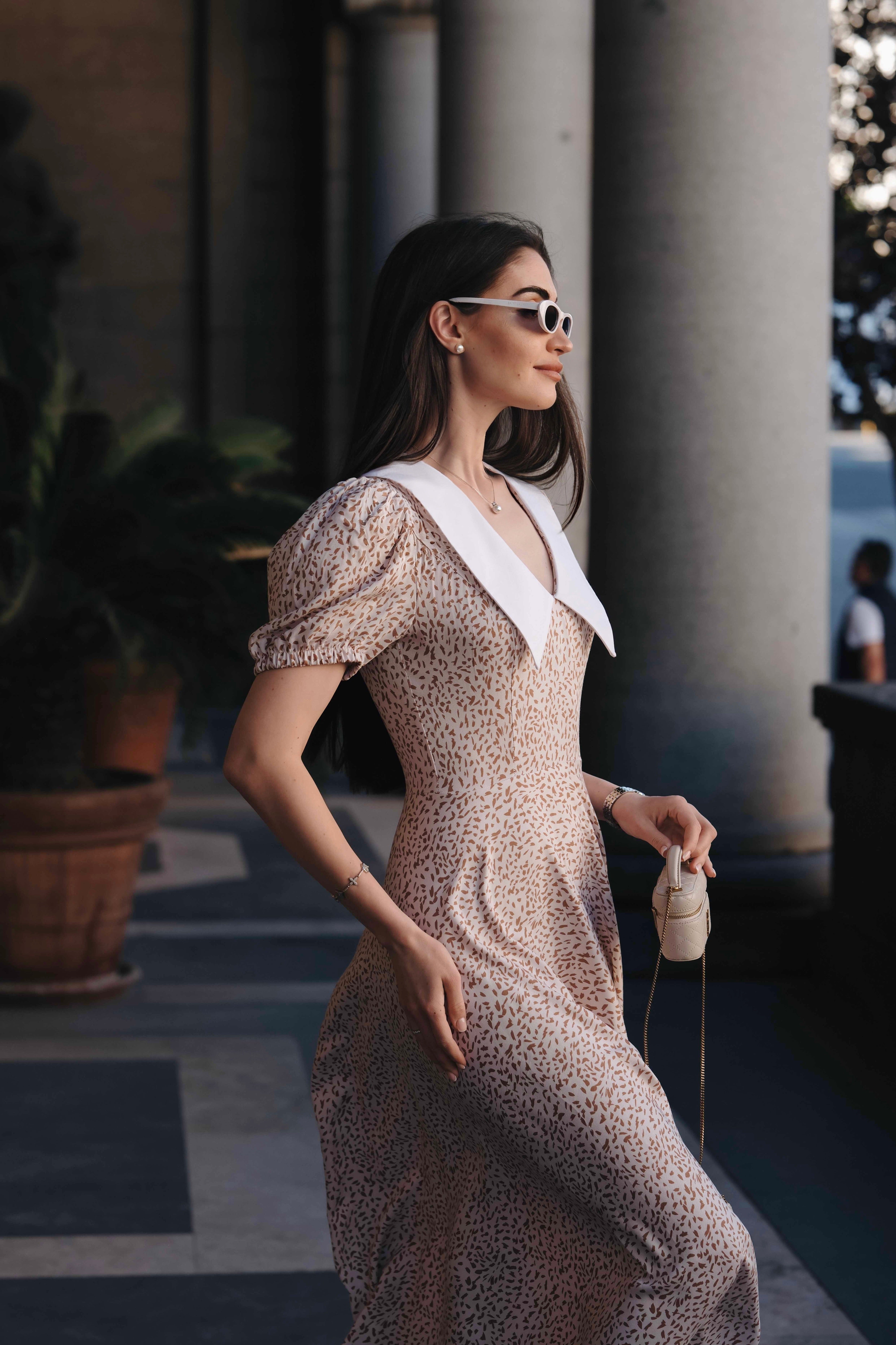 Casual dress in beige: Lianne