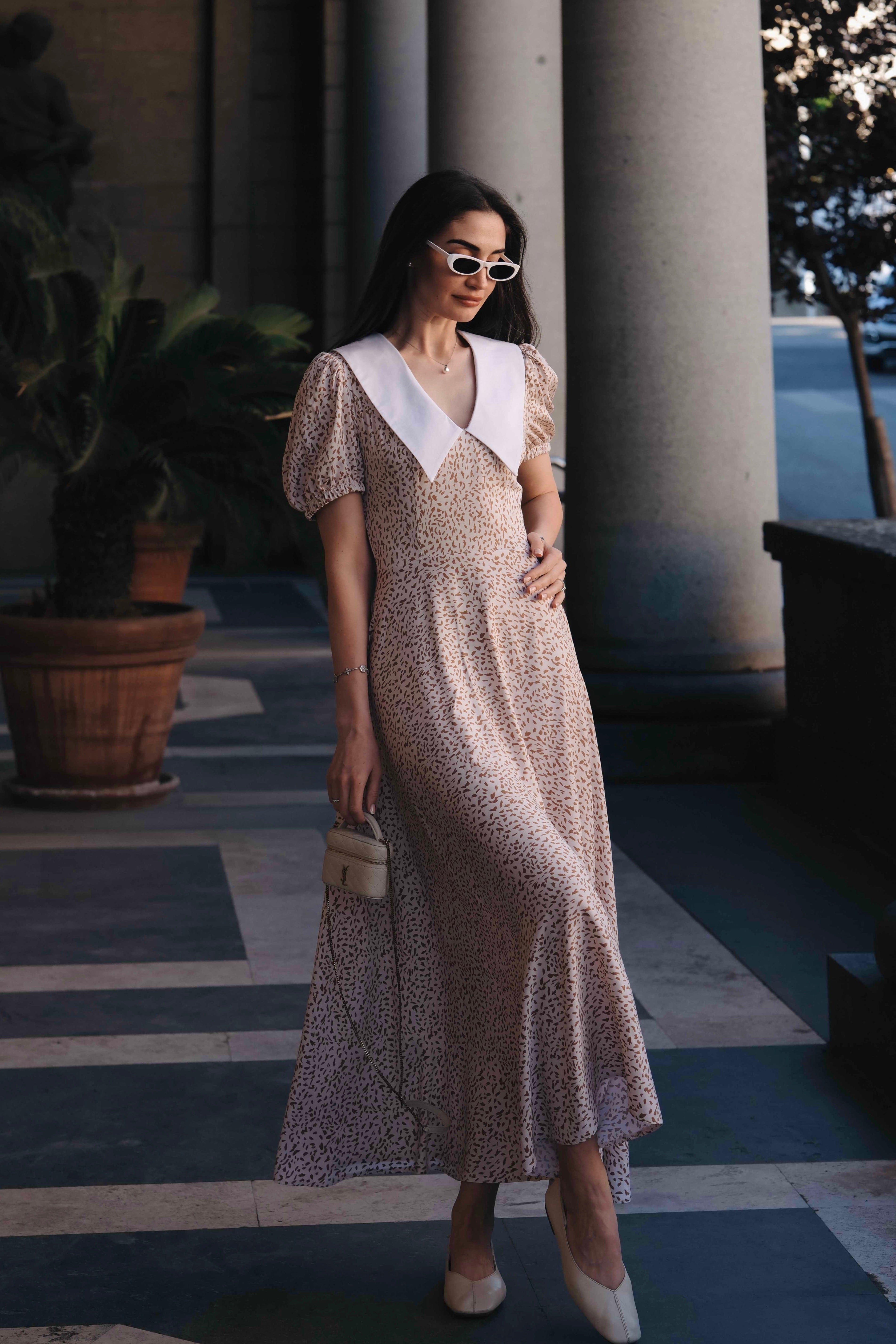Casual dress in beige: Lianne