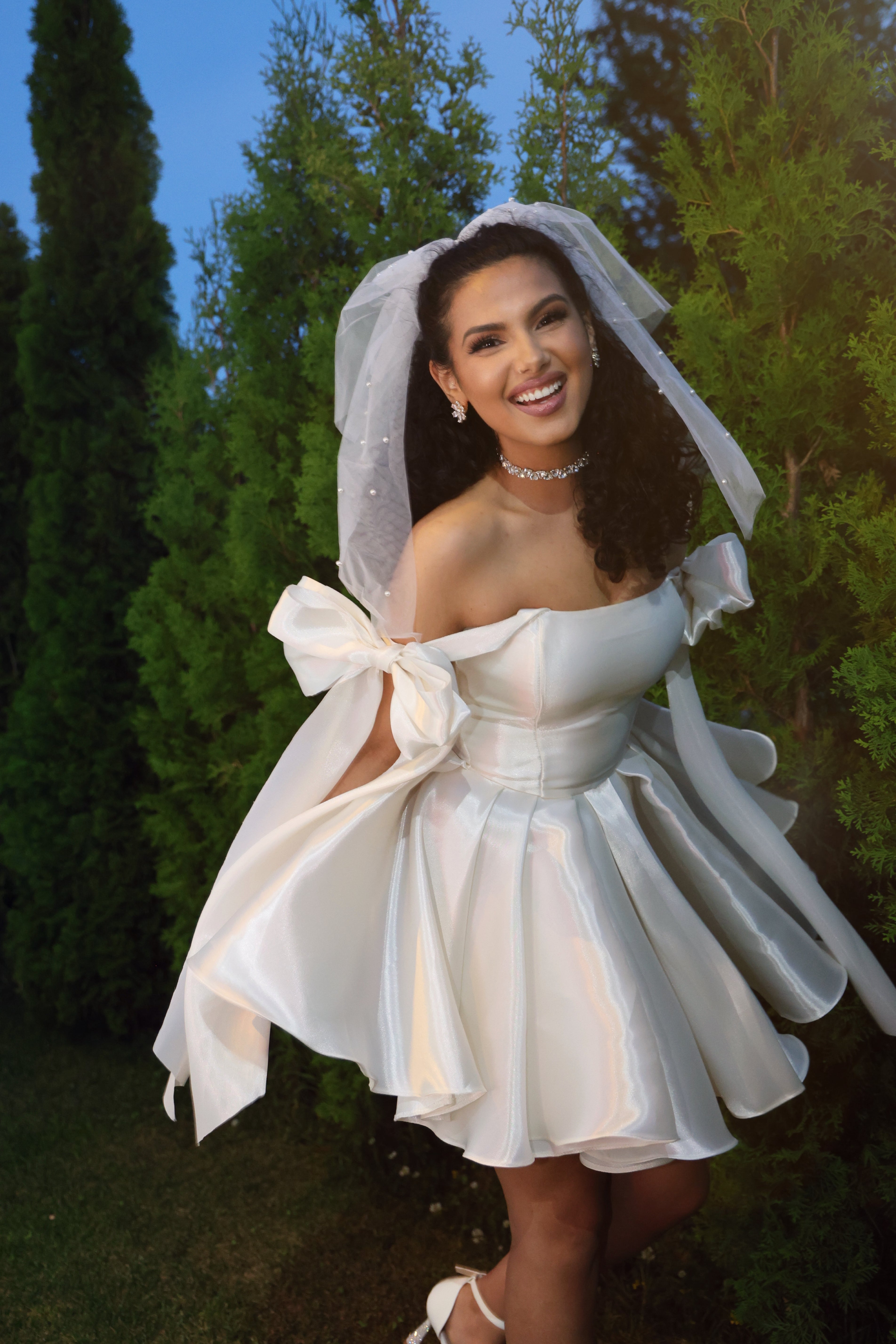 Cocktail dress in white: Princess Blossom 