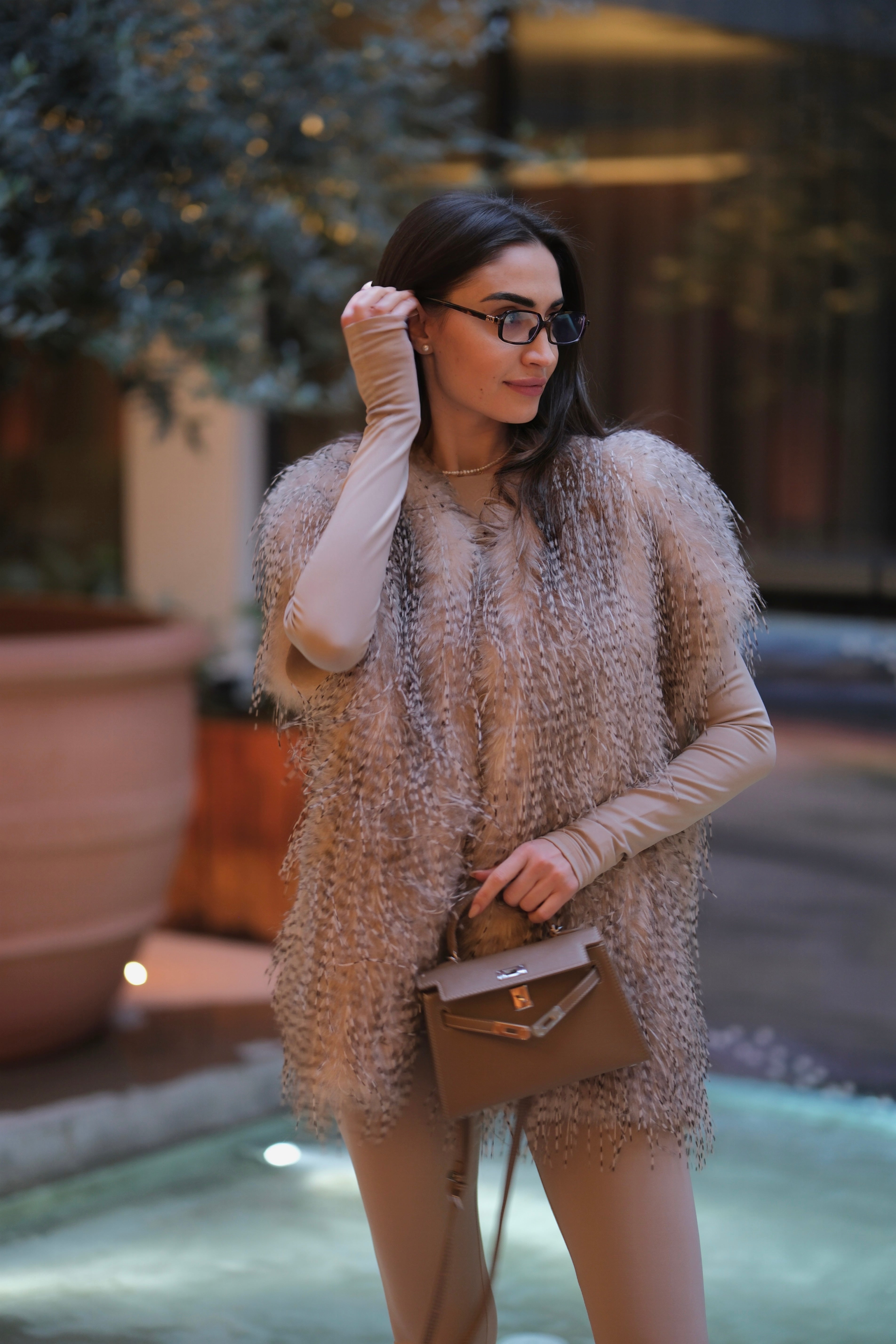 Къс елек/жилетка с ресни: Porcupine