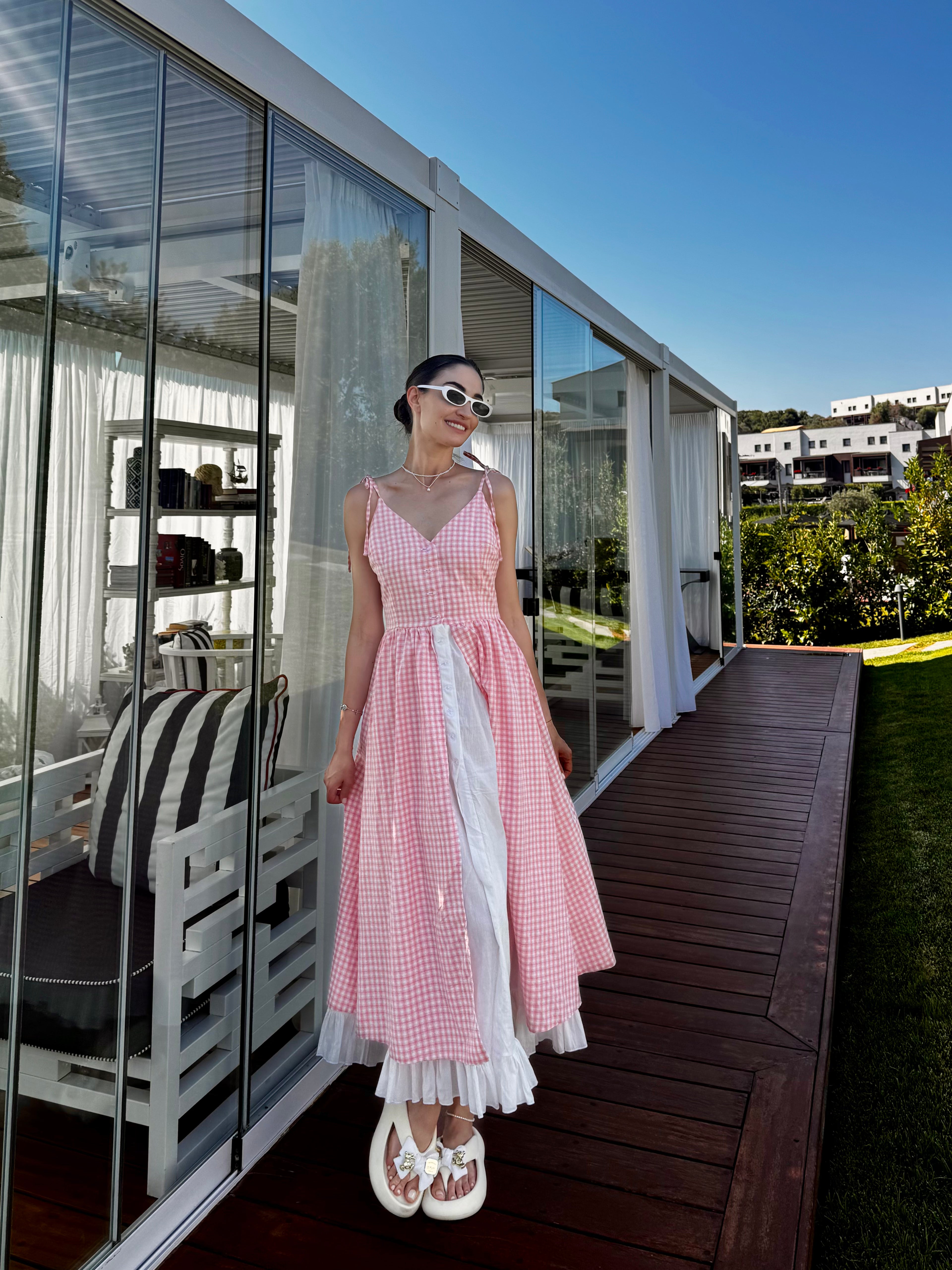 Casual dress in pink: Maelinne