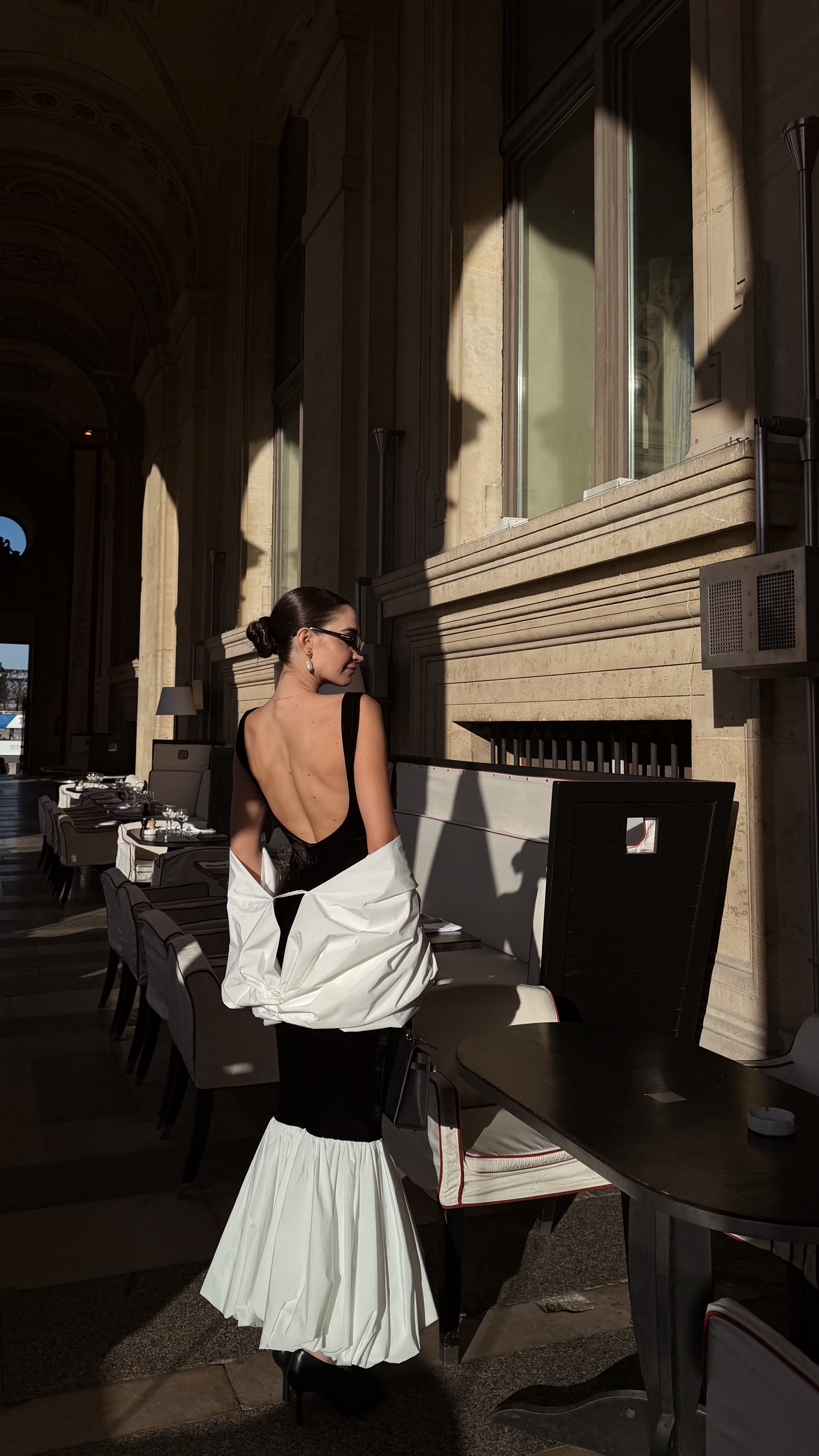 Ръчно изработена наметка/шал в бяло: Selenes