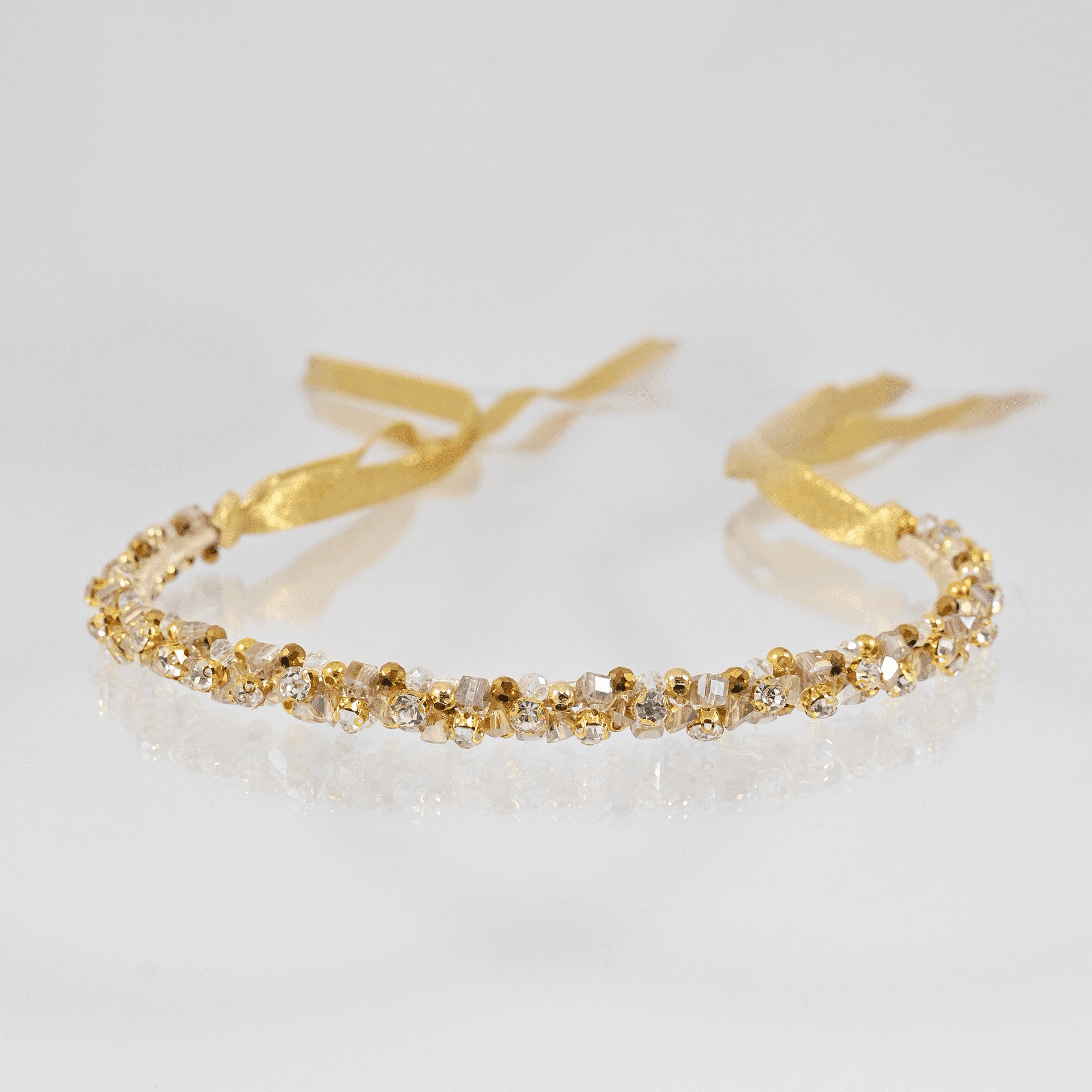 Golden handmade tiara
