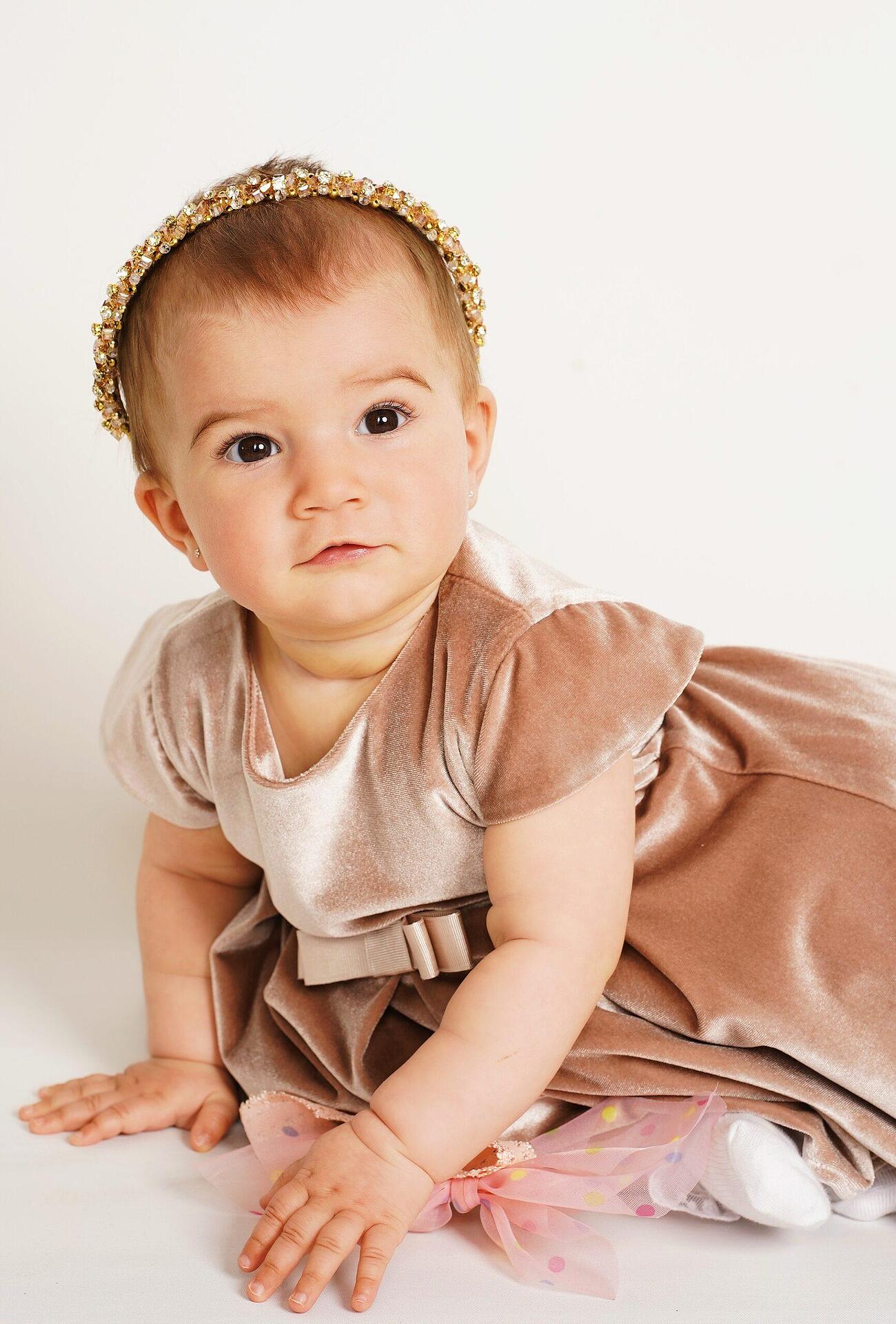 Golden handmade tiara