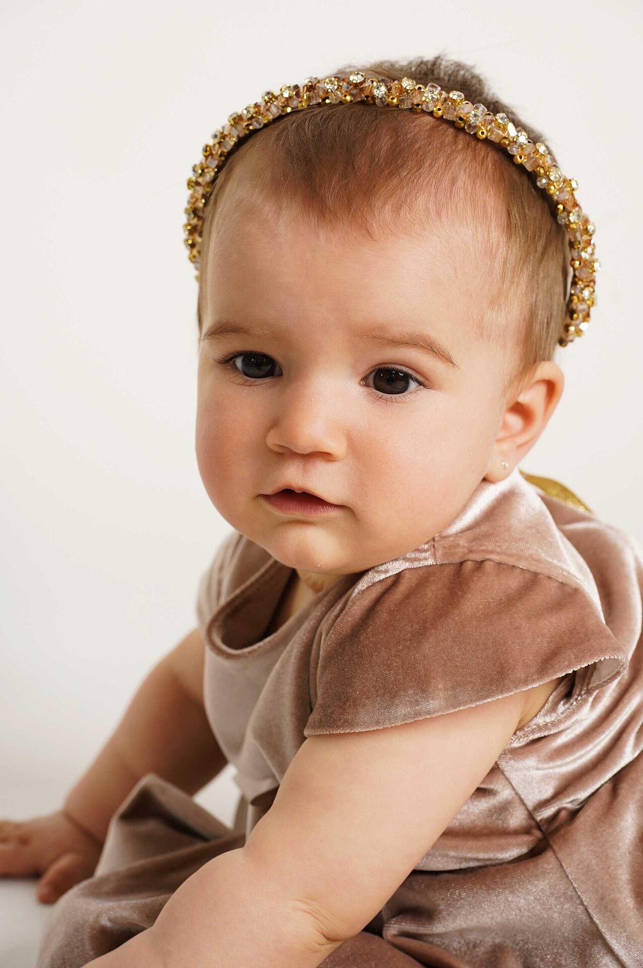 Golden handmade tiara