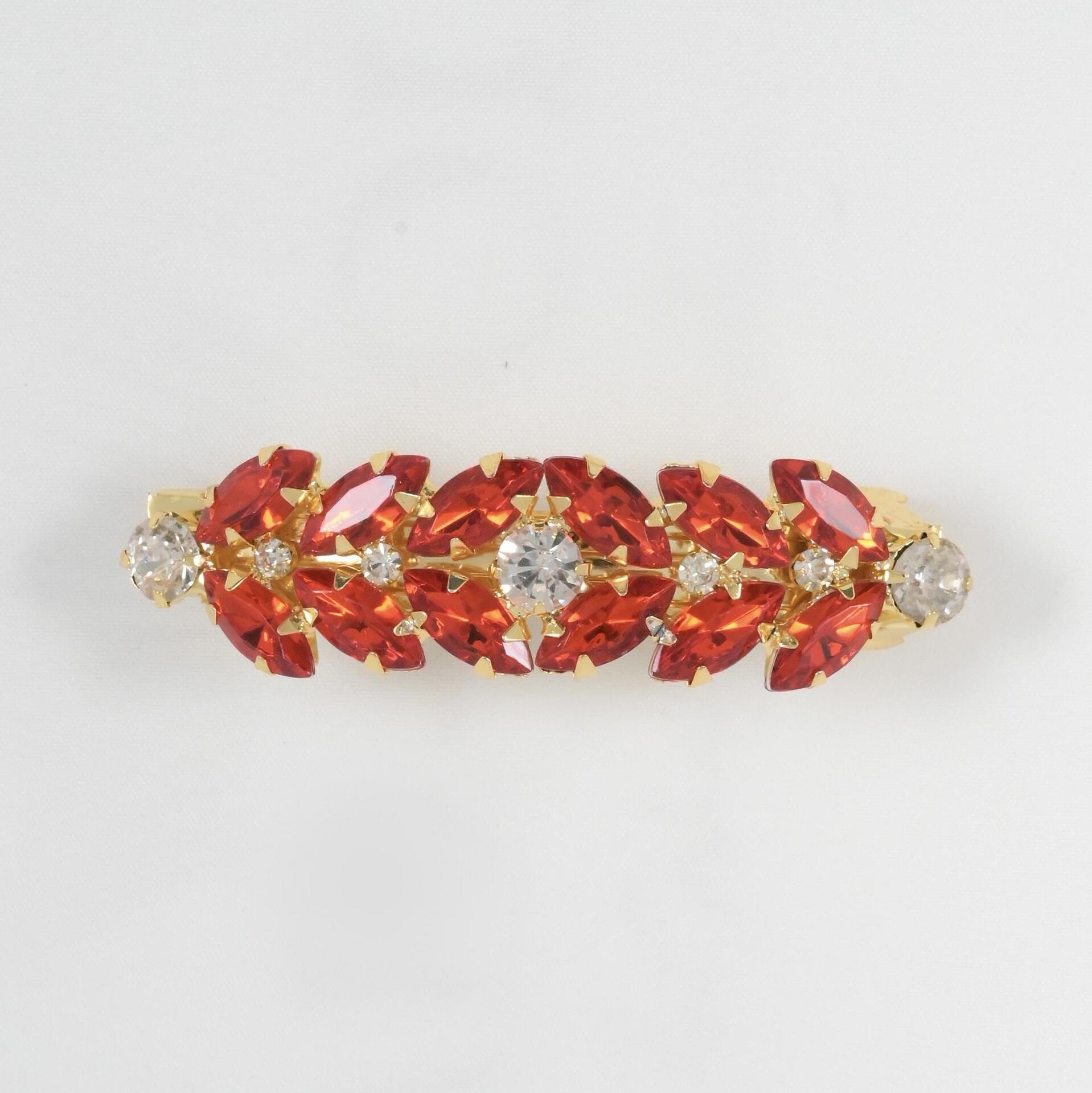 Colorful hair clips with stones