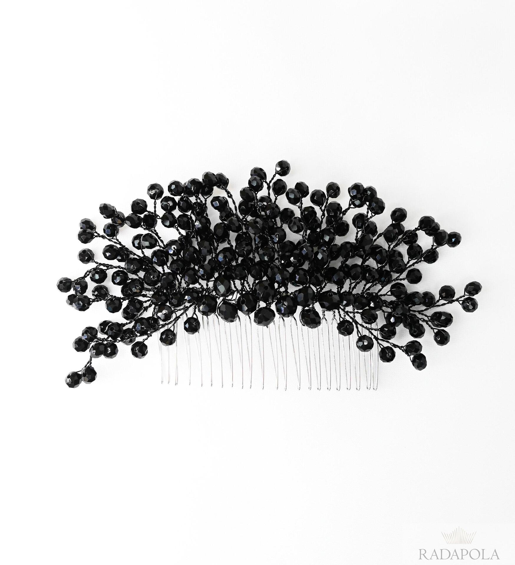 Black hair clip