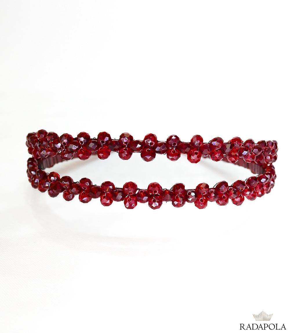 Red double tiara