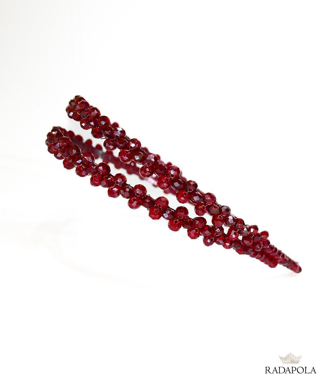 Red double tiara
