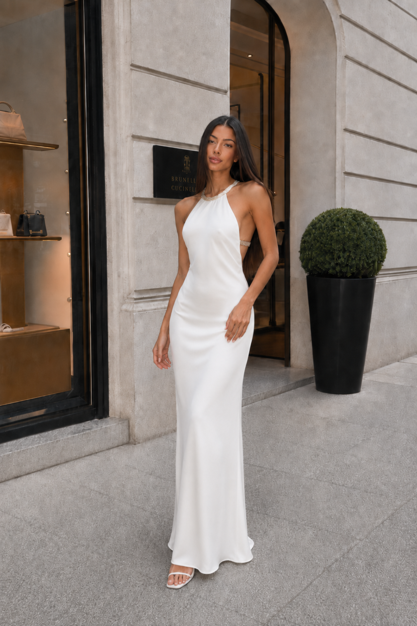 Dress: White Touch