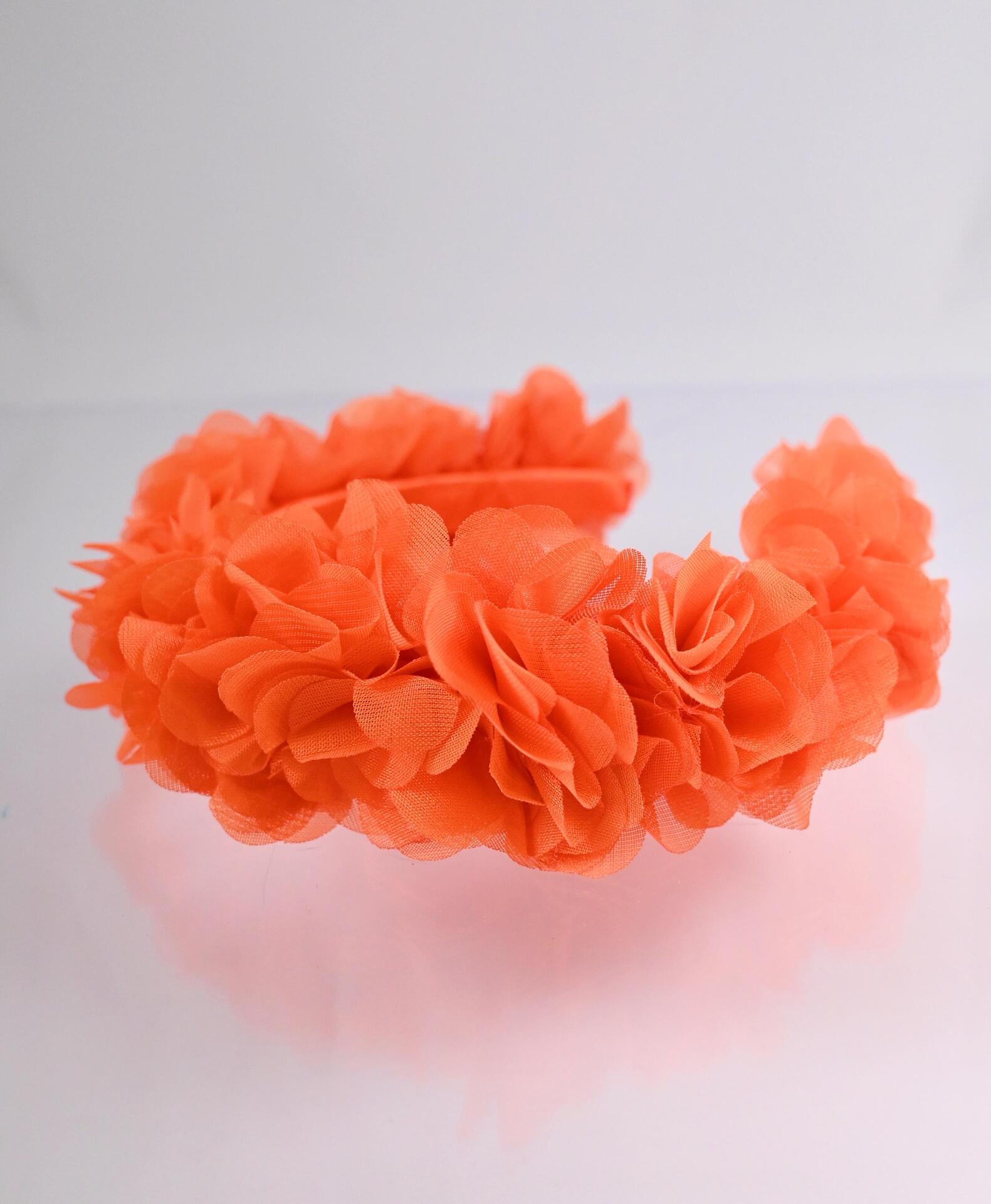 Tiara: Orange Light Flowers