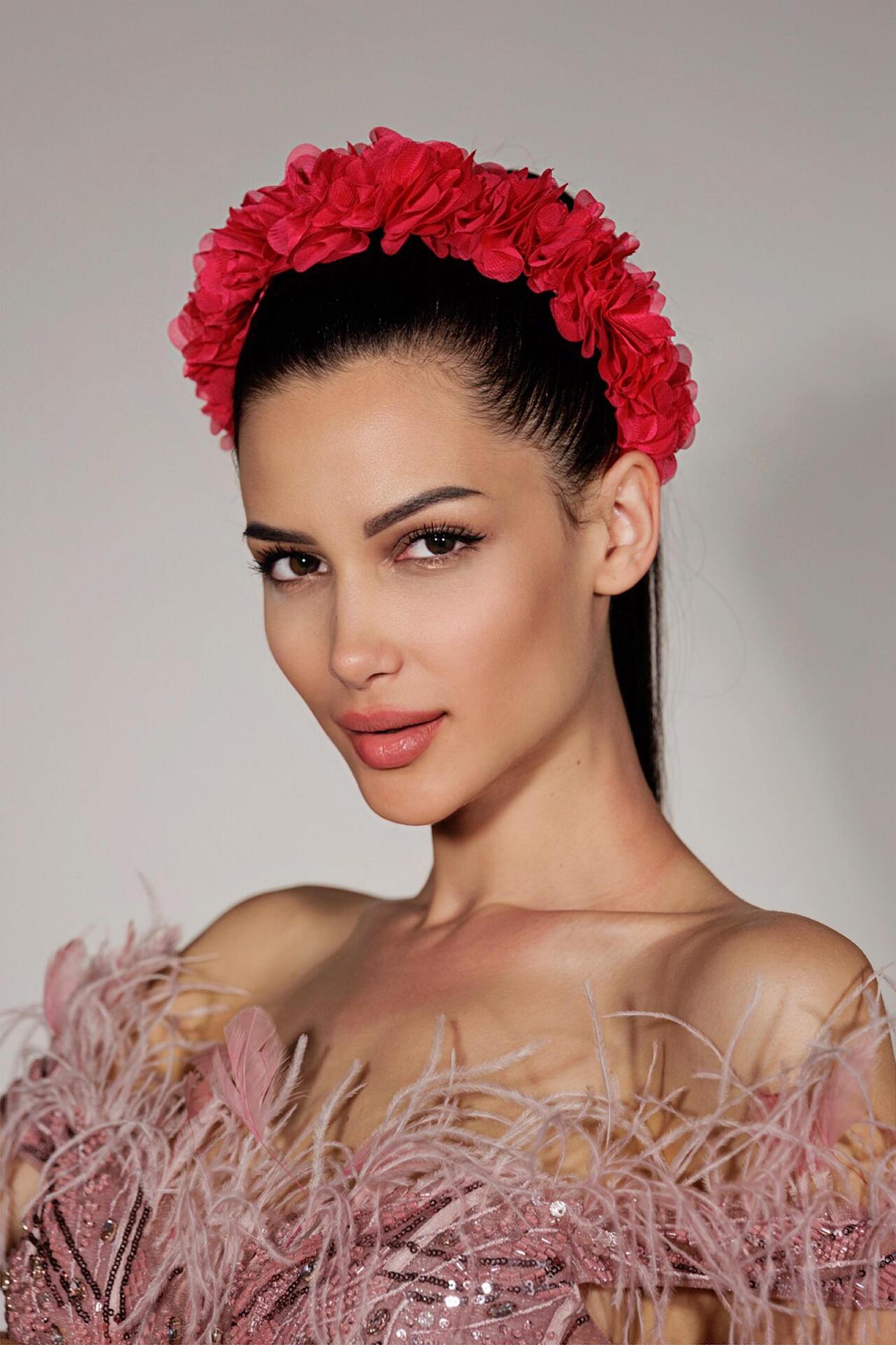 Tiara: Pink Light Flowers