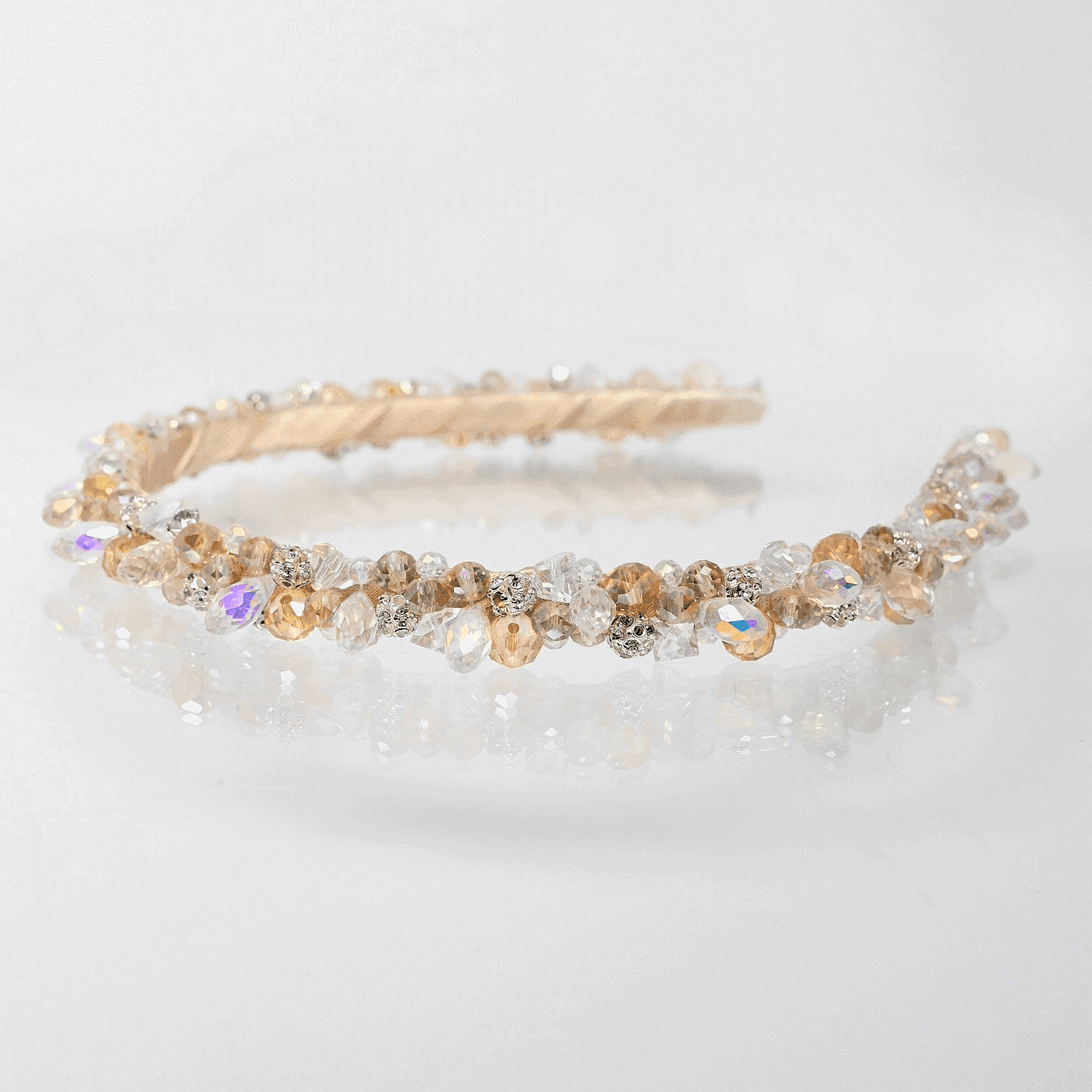 Tiara: Simona's bride crystals light