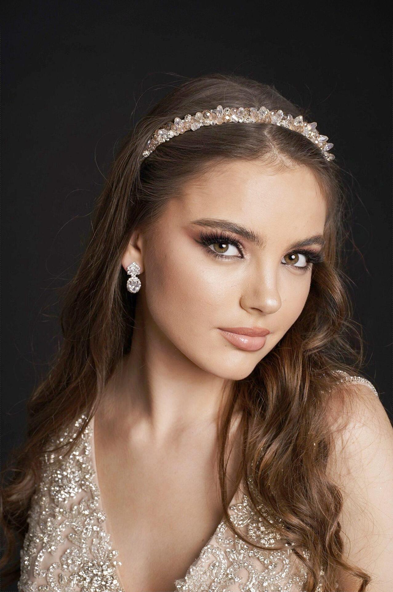 Tiara: Simona's bride crystals light