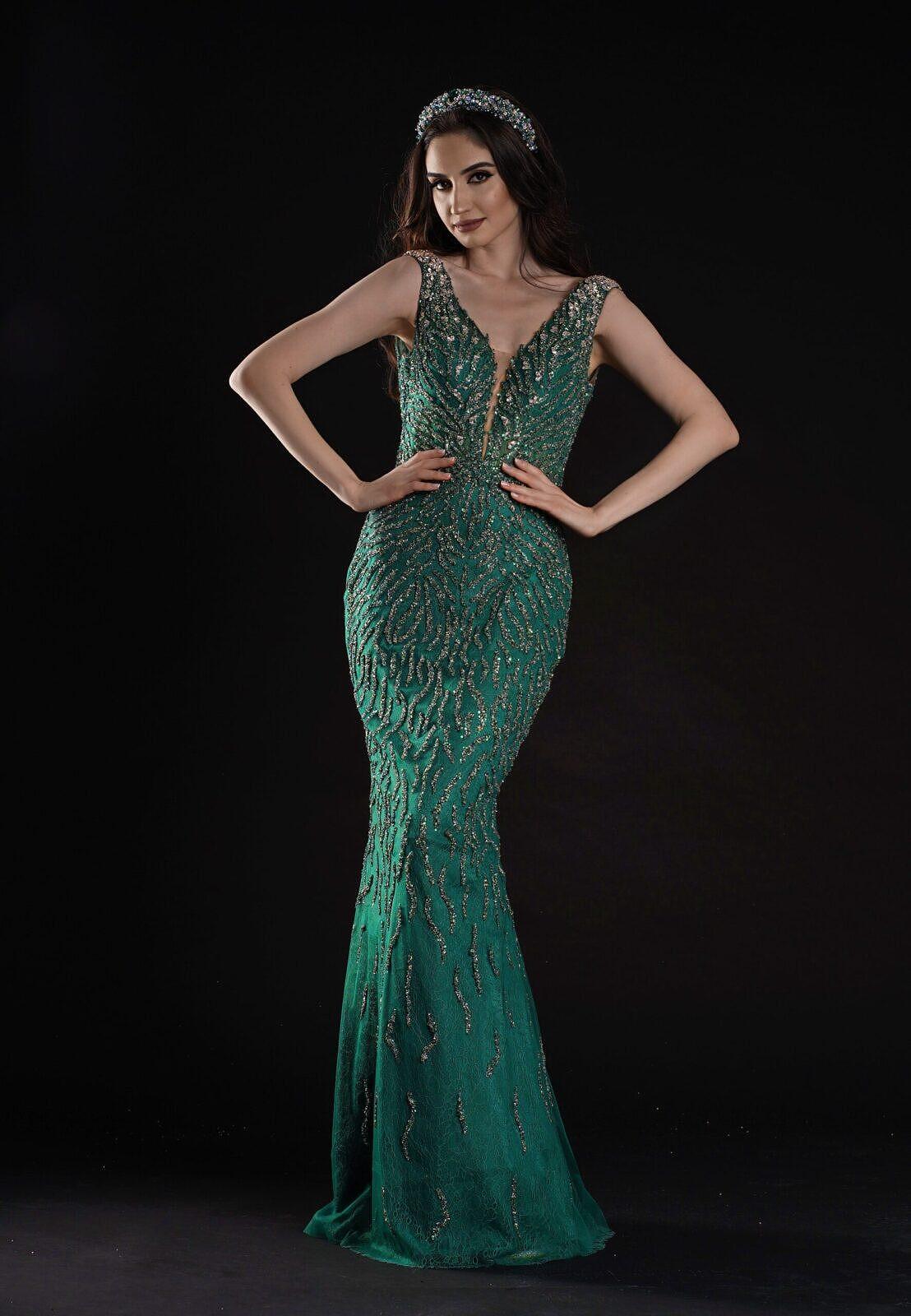 Dress: Dress Green Crystals