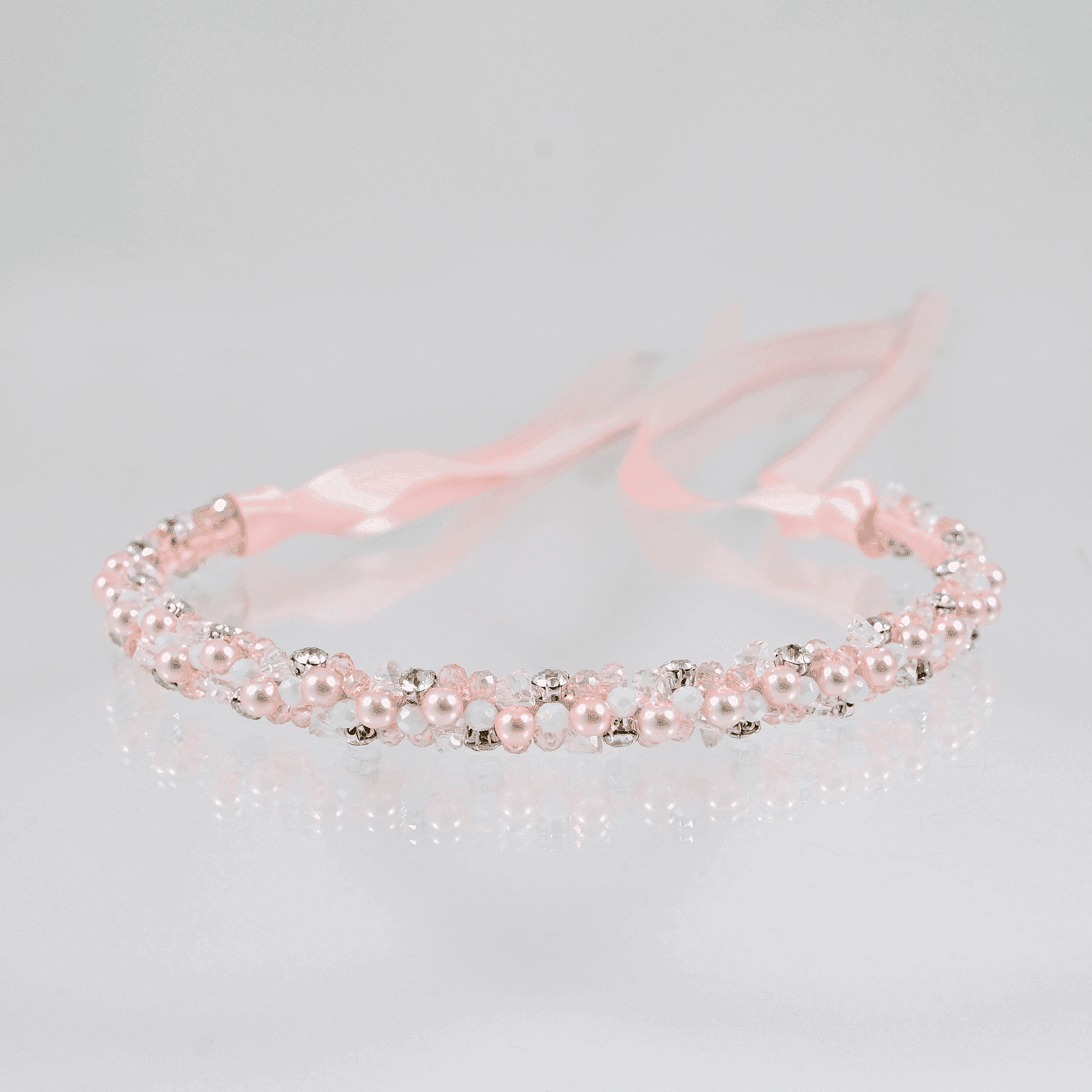 Pink handmade tiara