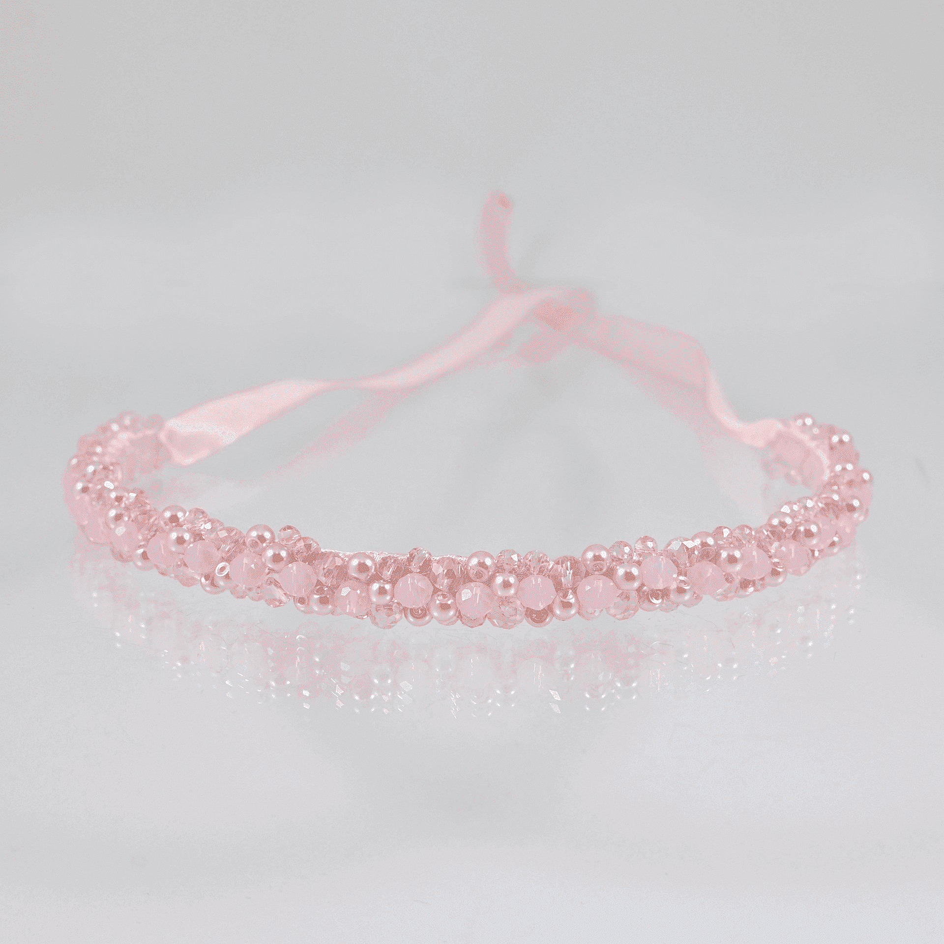 Pink handmade tiara