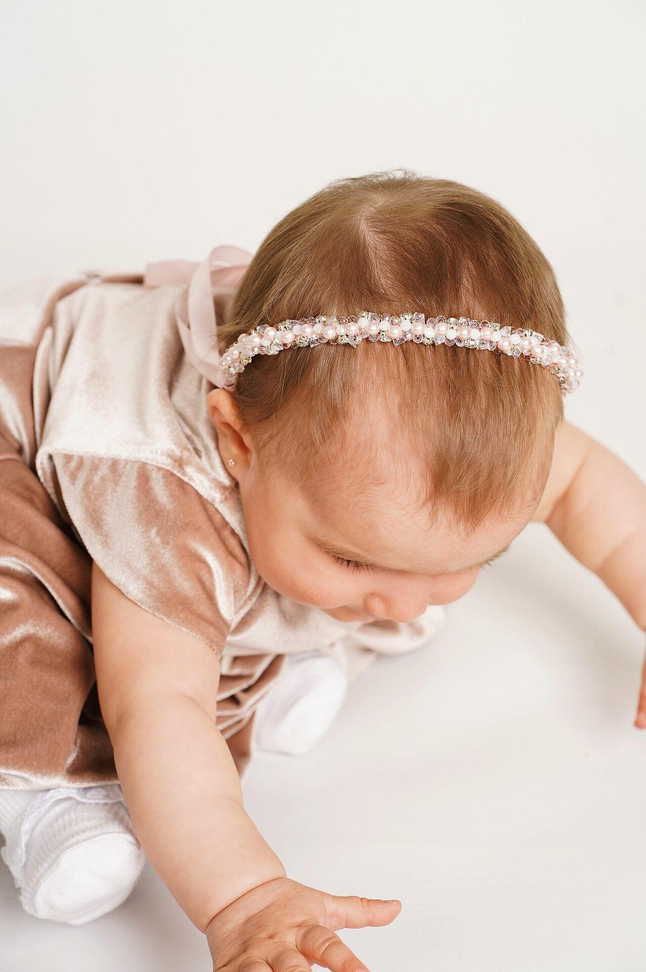 Pink handmade tiara