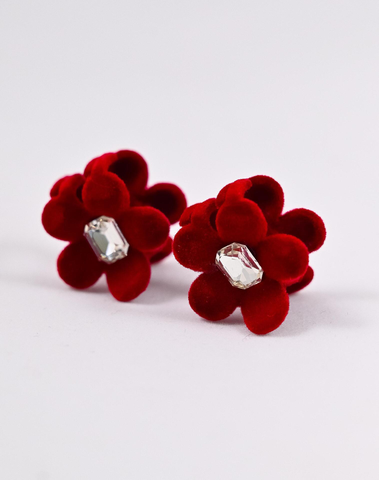 Hair clips in burgundy/black Bree