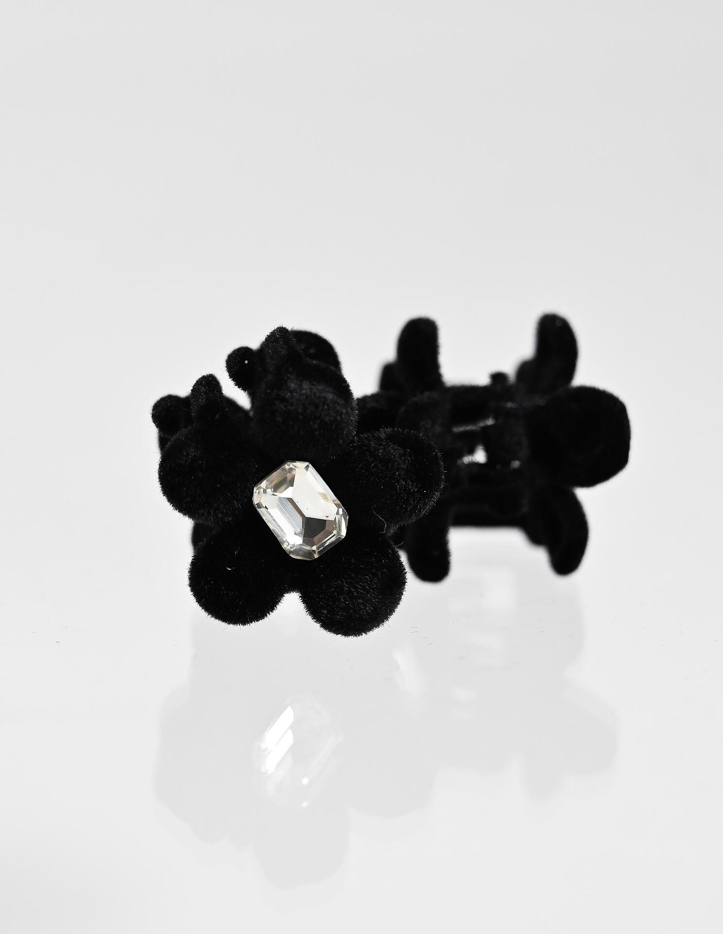 Hair clips in burgundy/black Bree