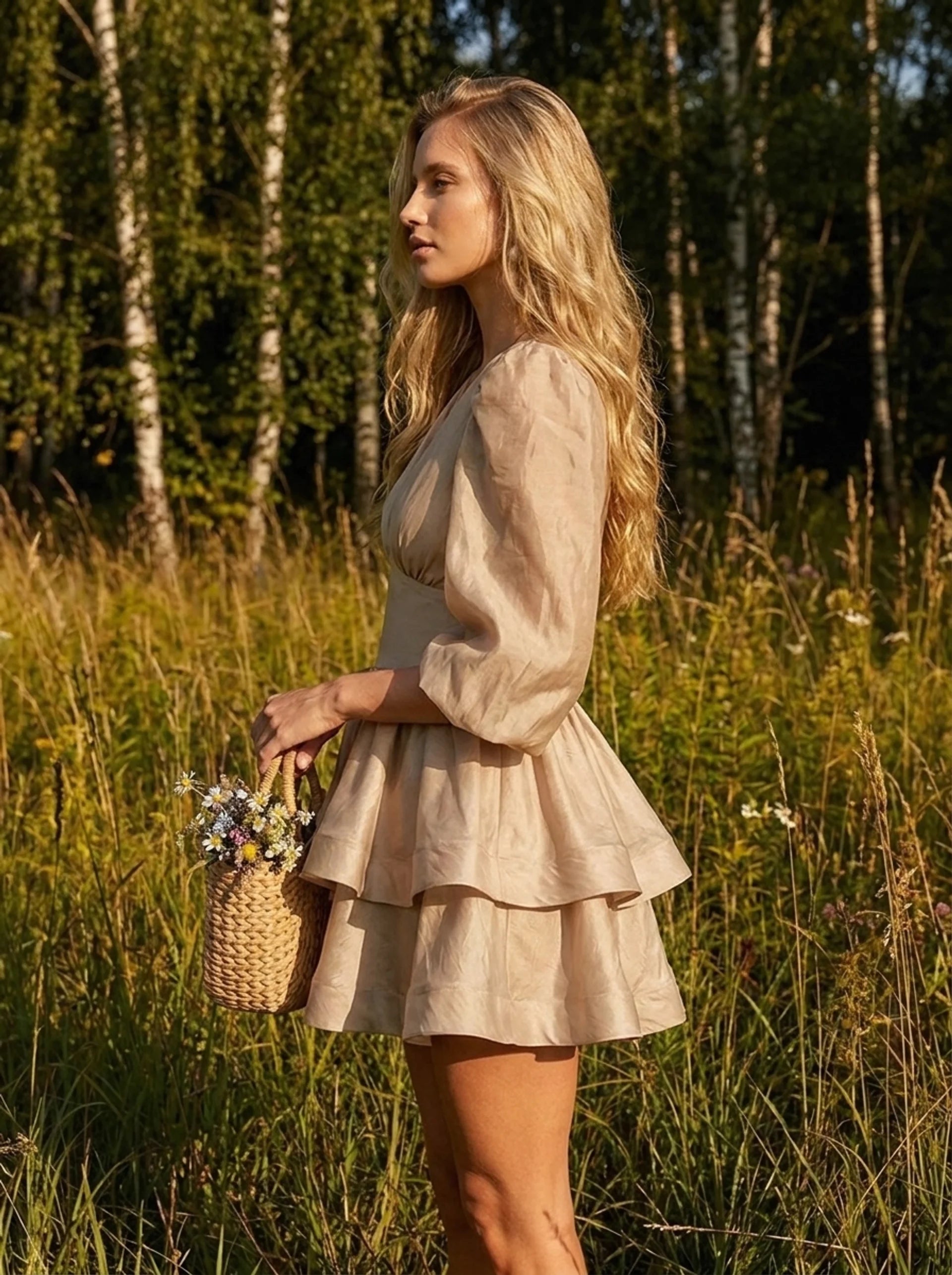 Рокля в бежово: Azalea