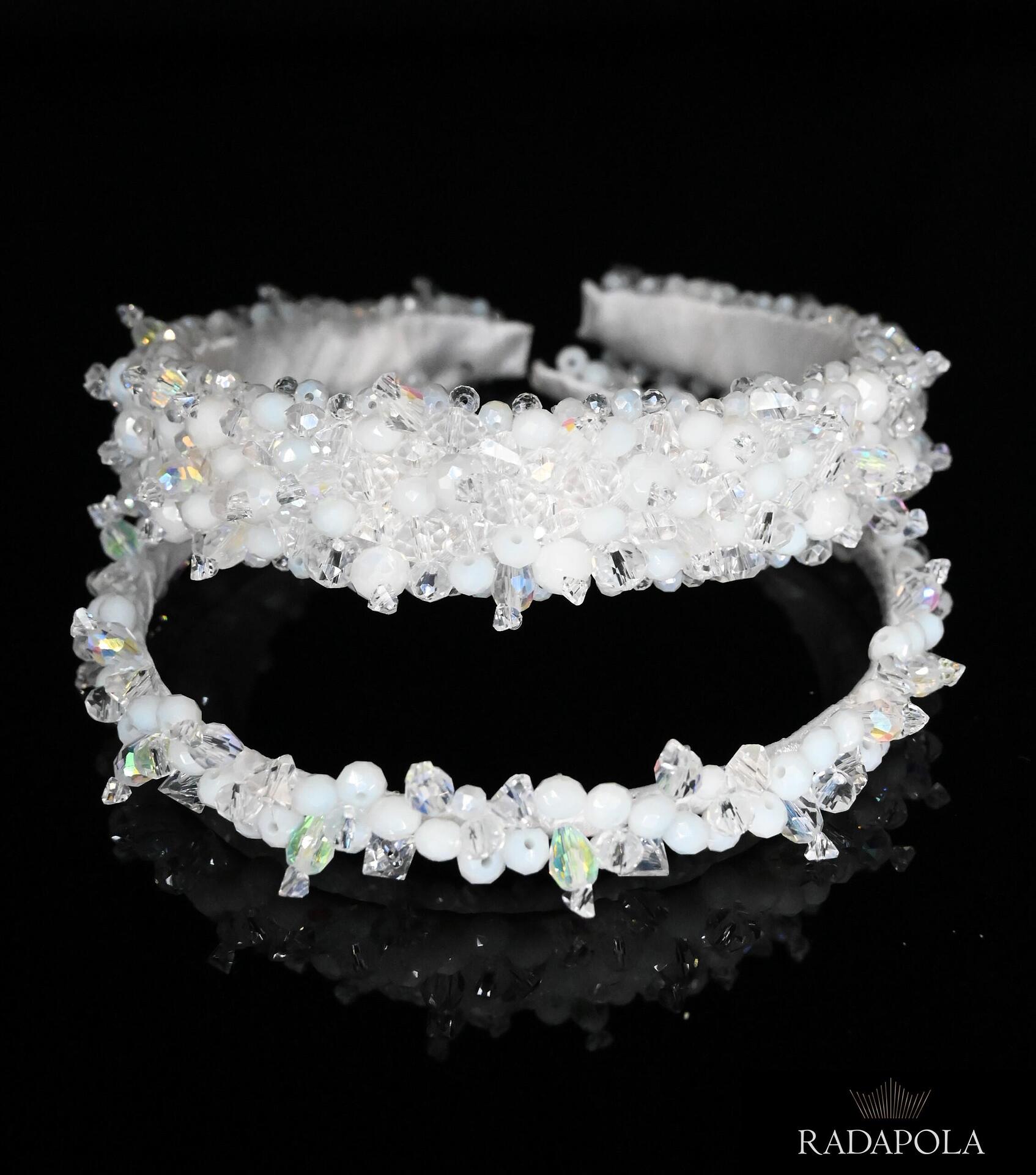 White tiara set: Angel set
