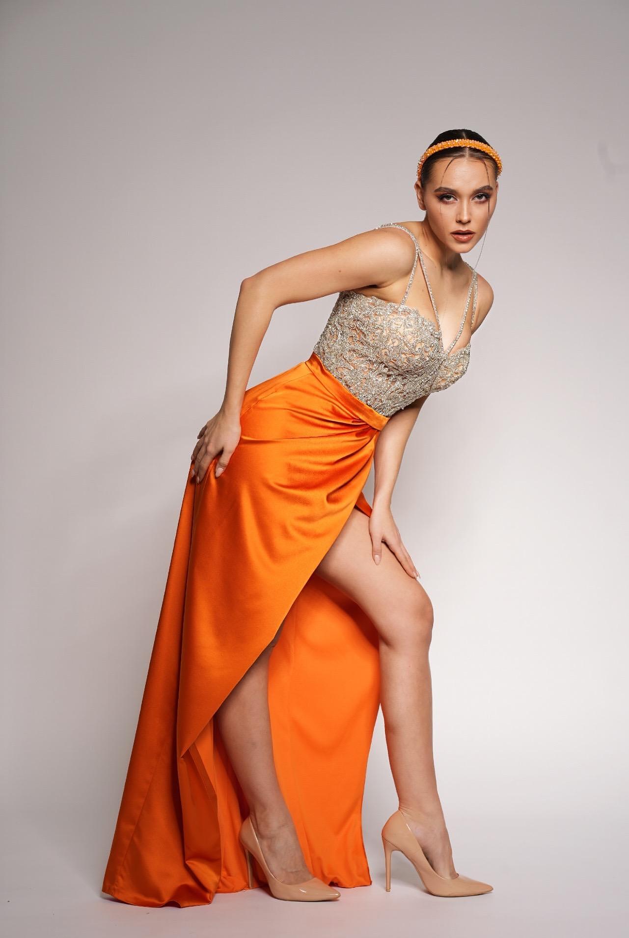Dress: Crystal Orange