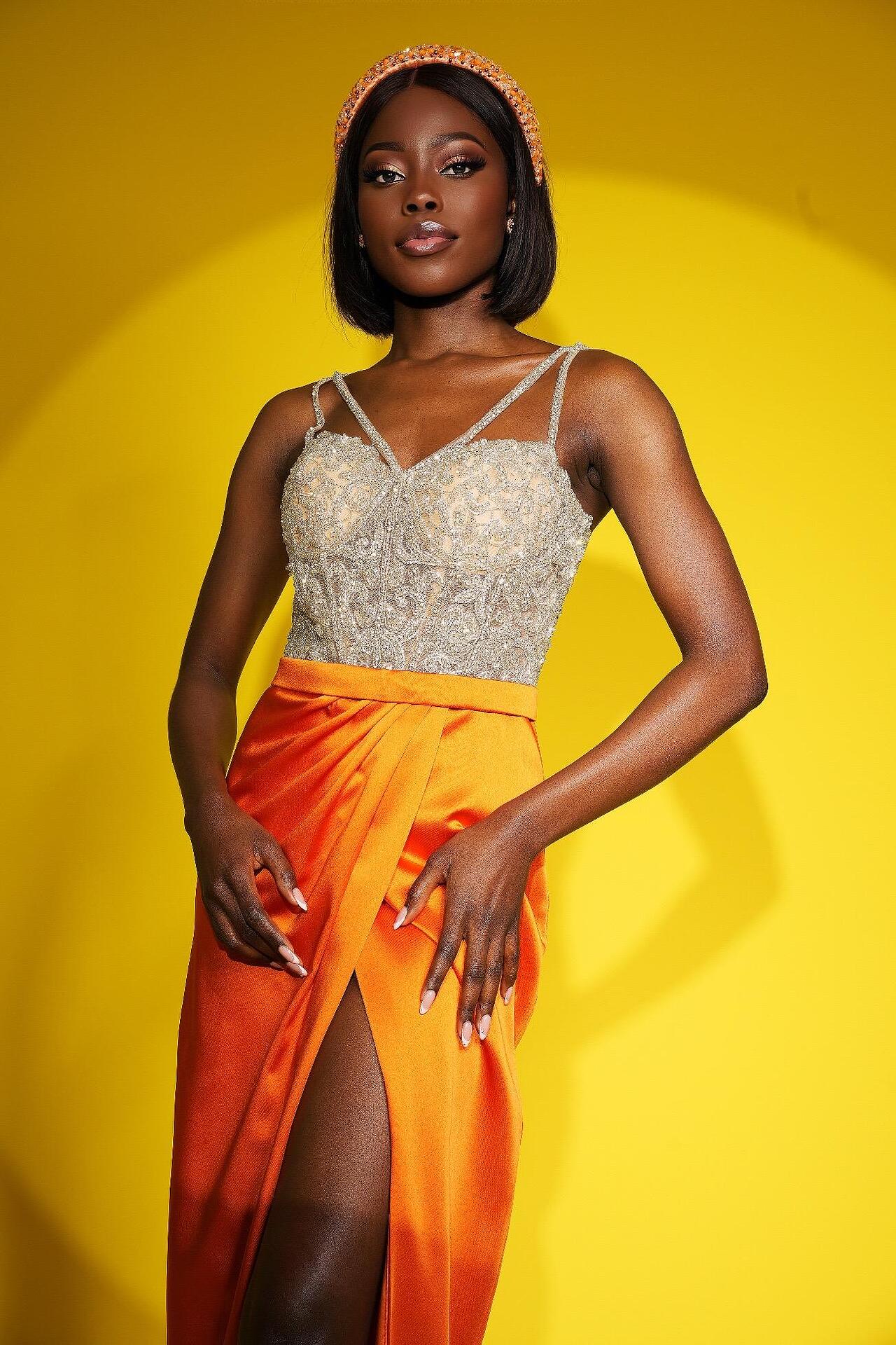 Dress: Crystal Orange