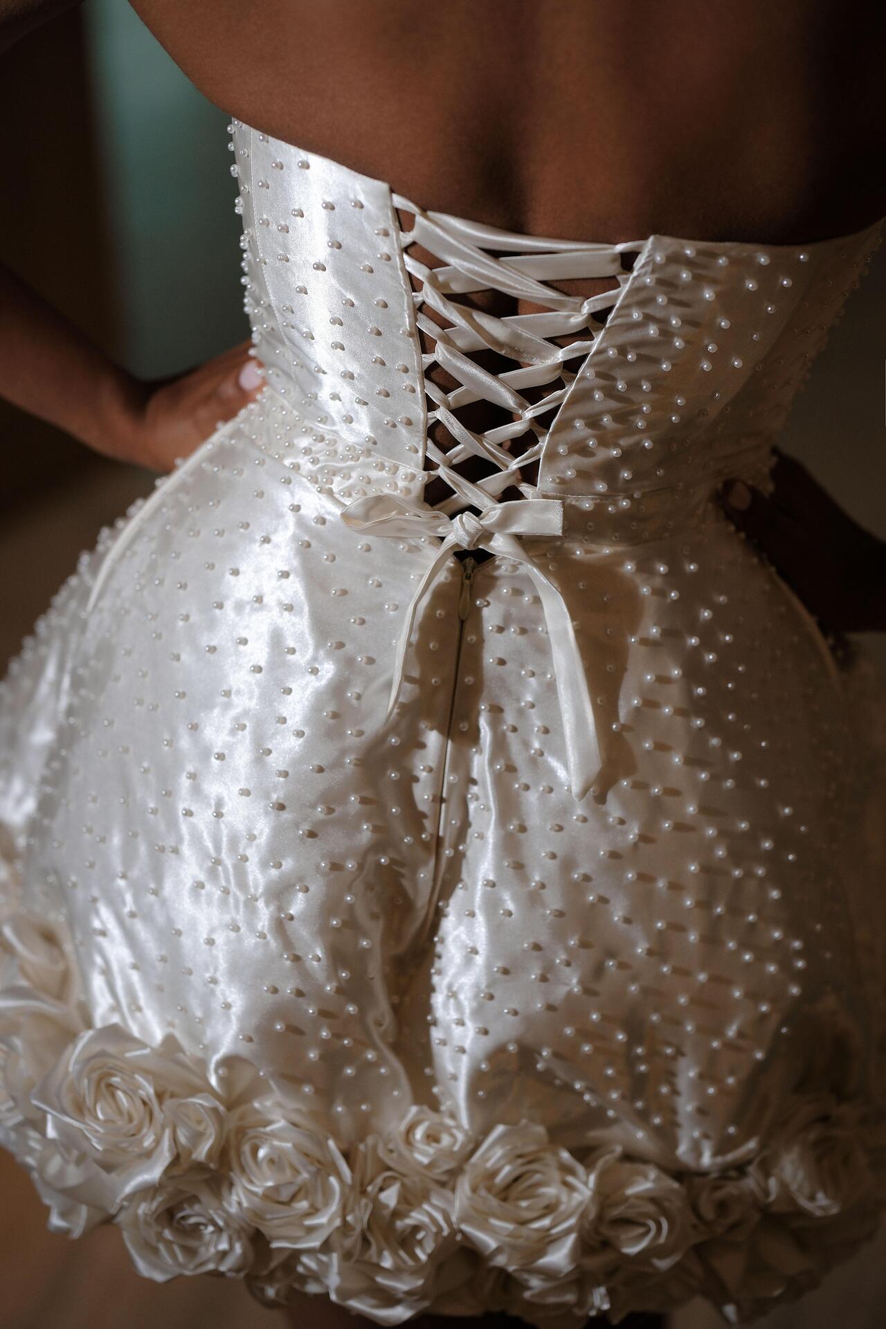 Handmade short white dress: Cupcake