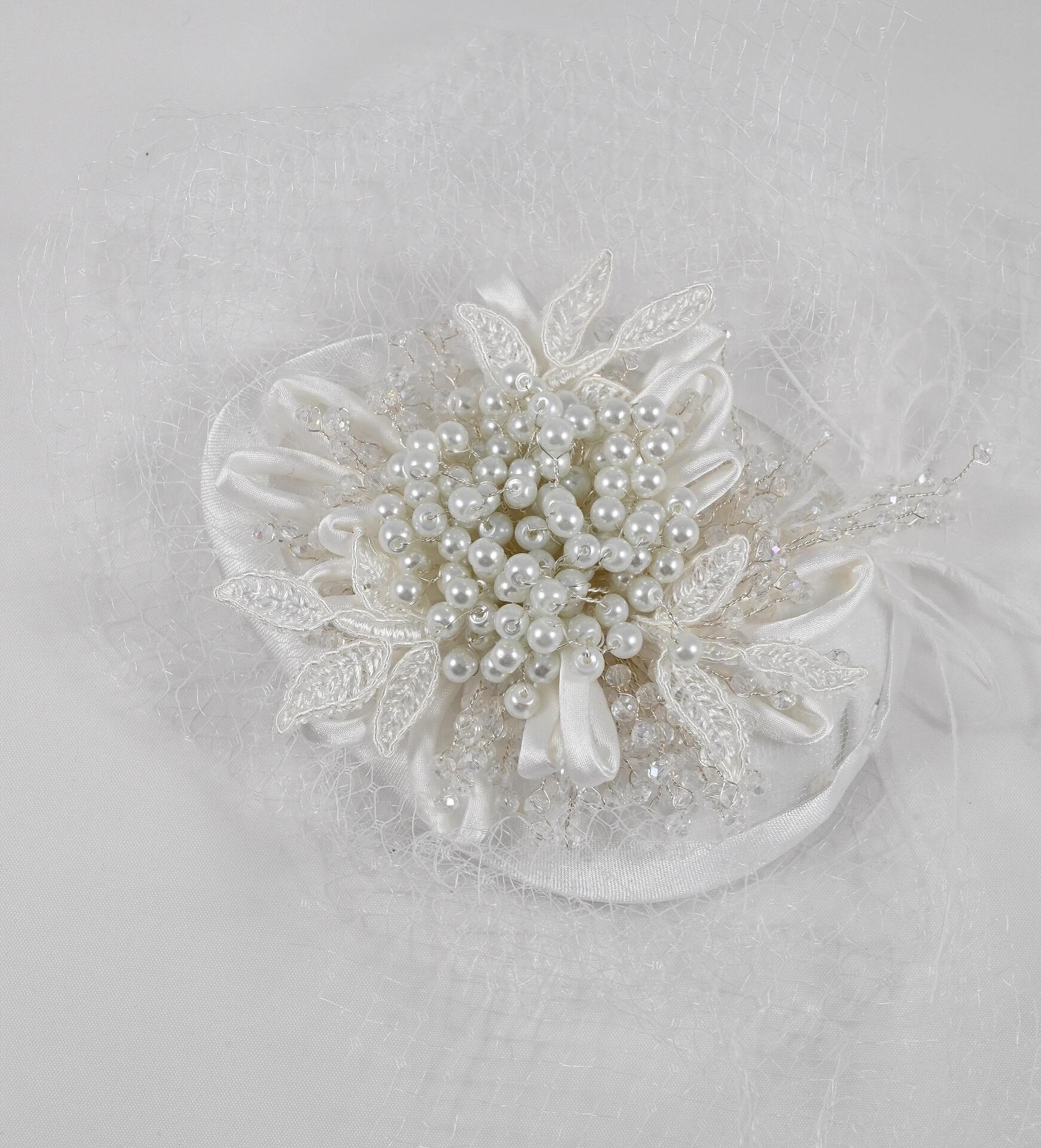 Crystal/pearl hats with mesh