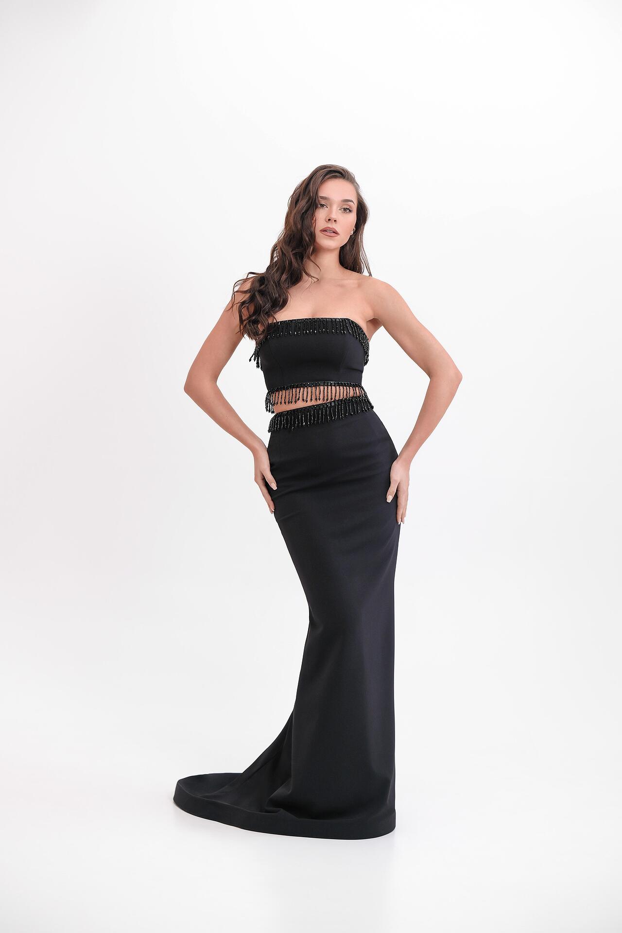 Set of corset bustier and long skirt: Carina